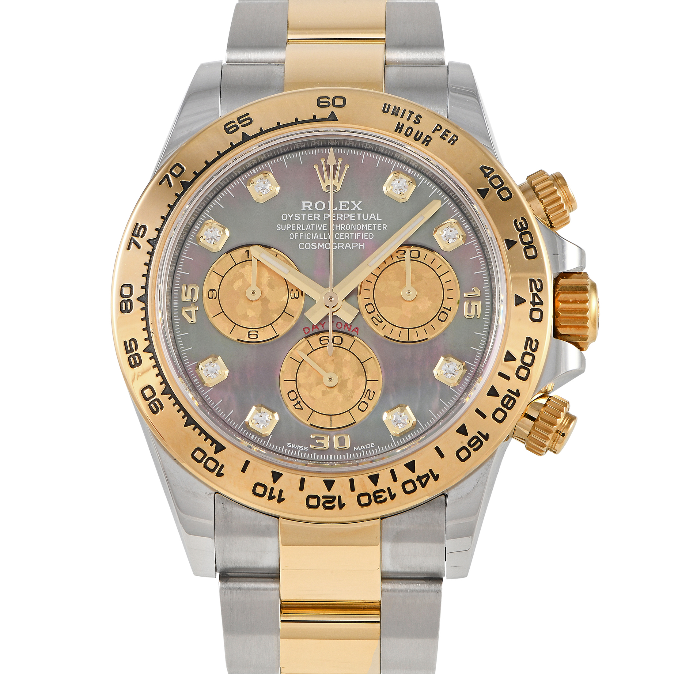 Rolex Daytona Black Mother of Pearl Diamond Dial Watch 116503