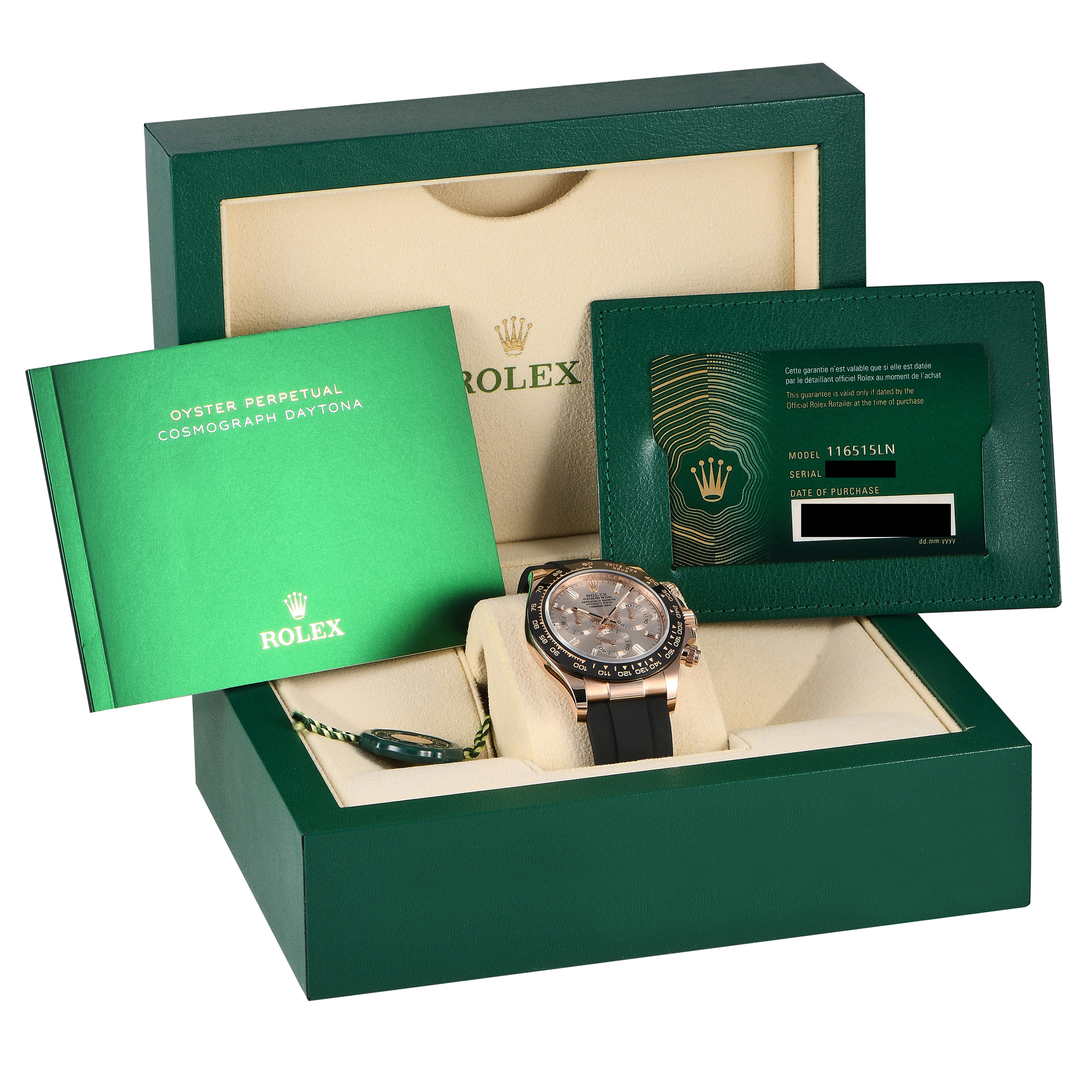 Rolex Daytona Sundust Diamond Dial Watch 116515LN