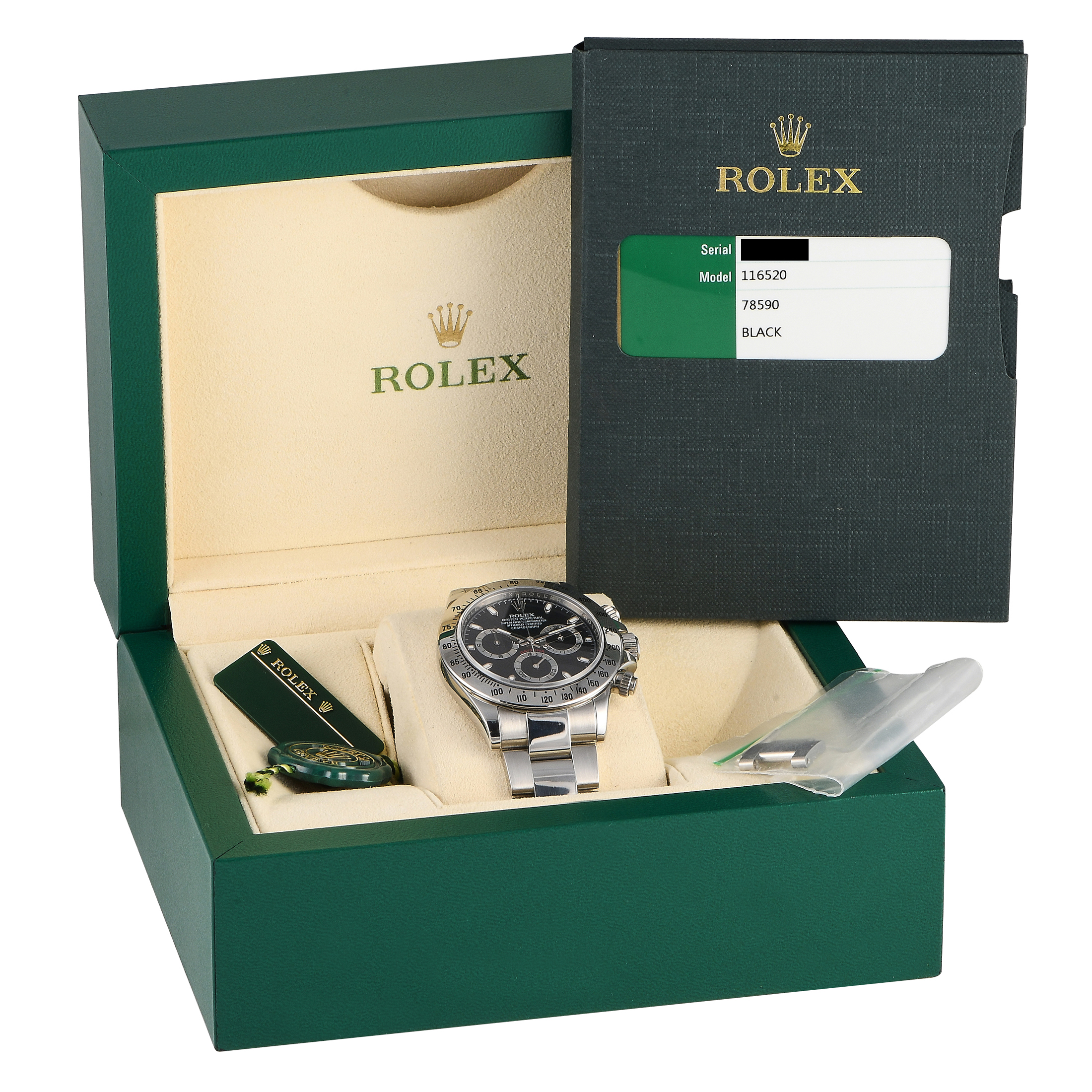 Rolex Daytona Black Dial Watch 116520