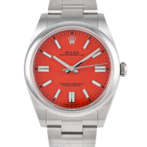 Rolex Oyster Perpetual 41 Coral Red Dial 124300