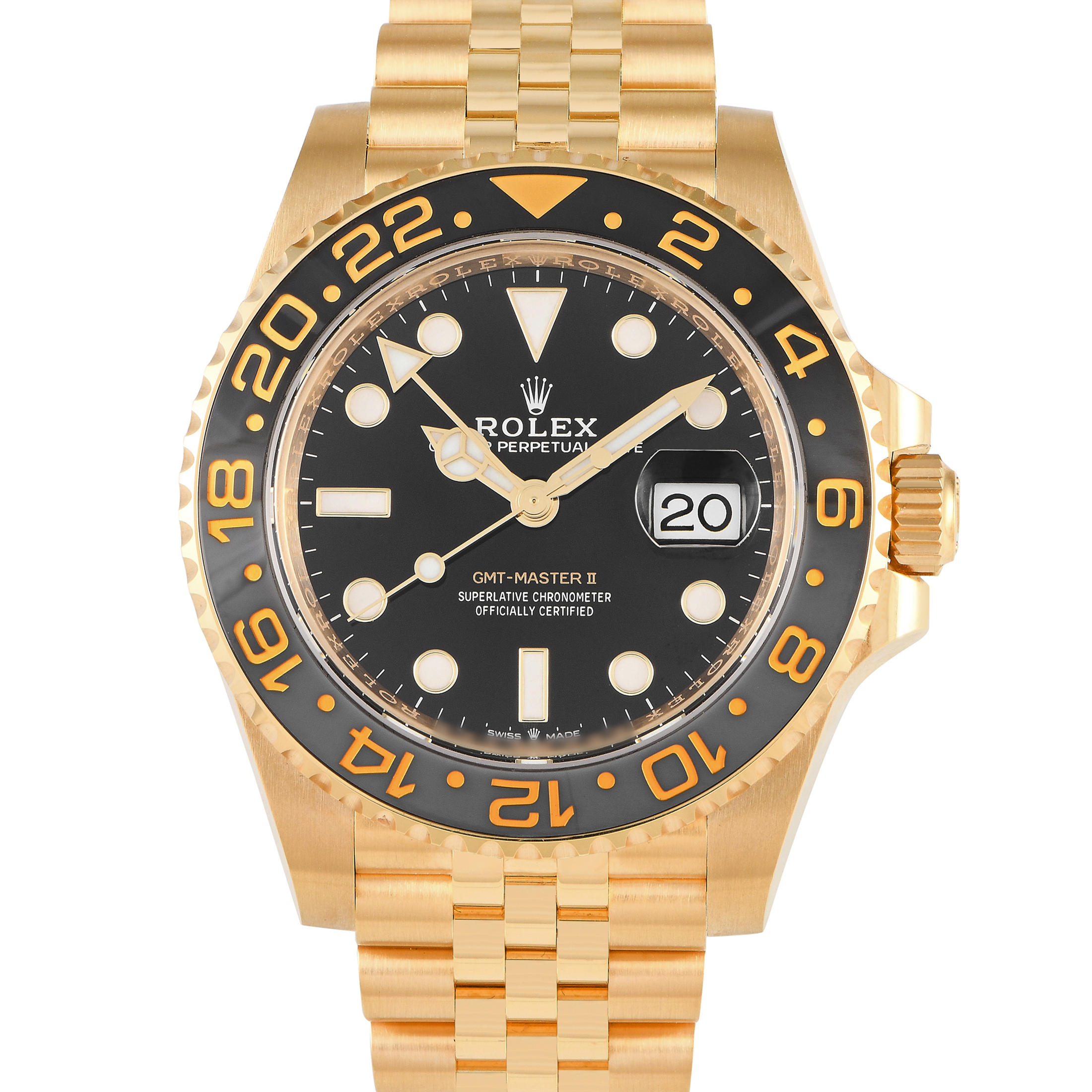 Rolex GMT-Master II Yellow Gold Watch 126718GRNR