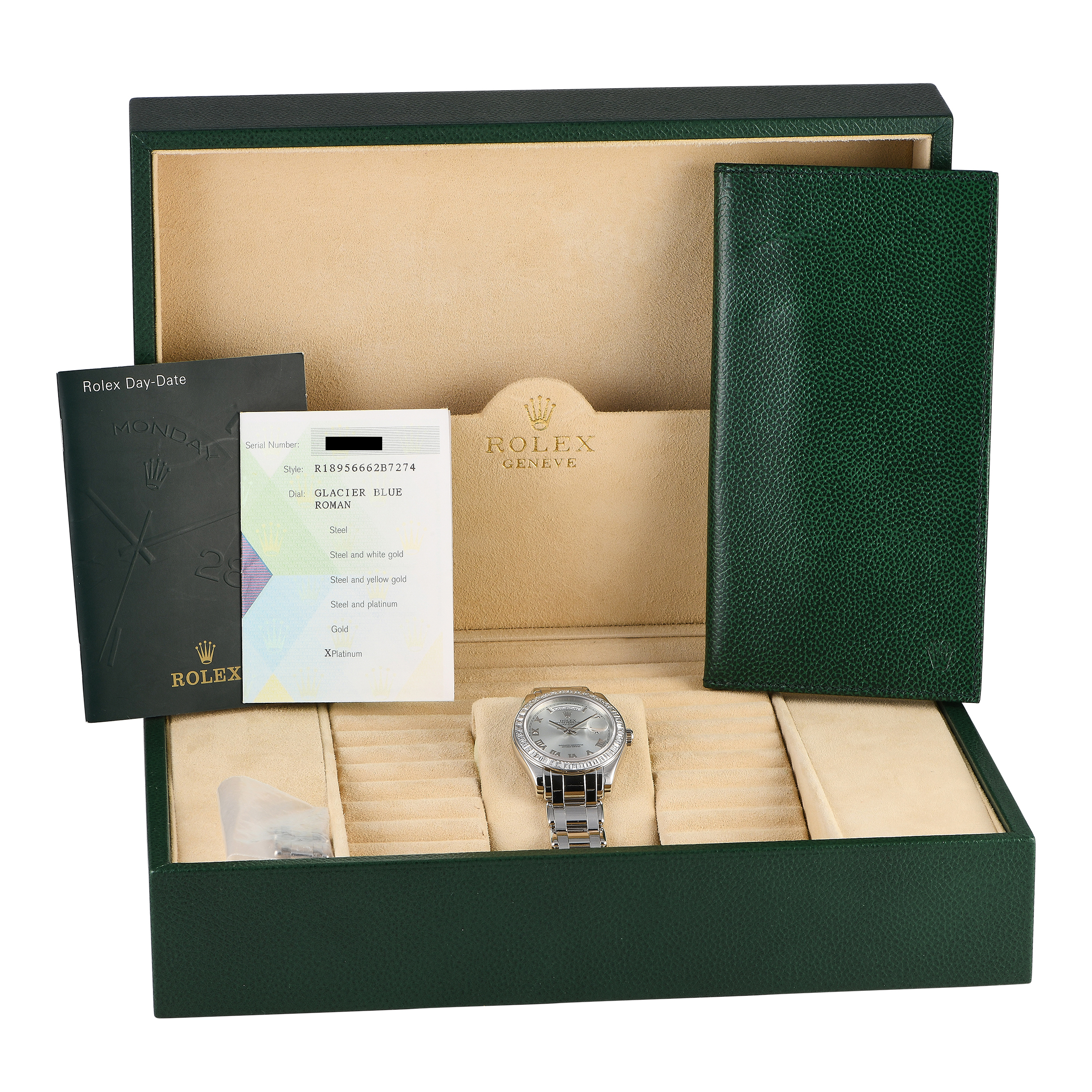 Rolex Day-Date Glacier Blue Dial Watch 18956