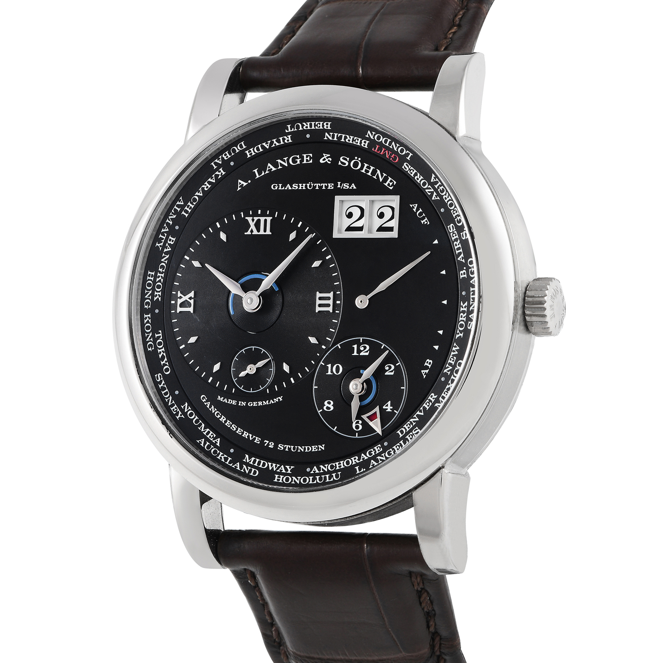 A. Lange & Sohne Lange 1 Time Zone Watch 136.029