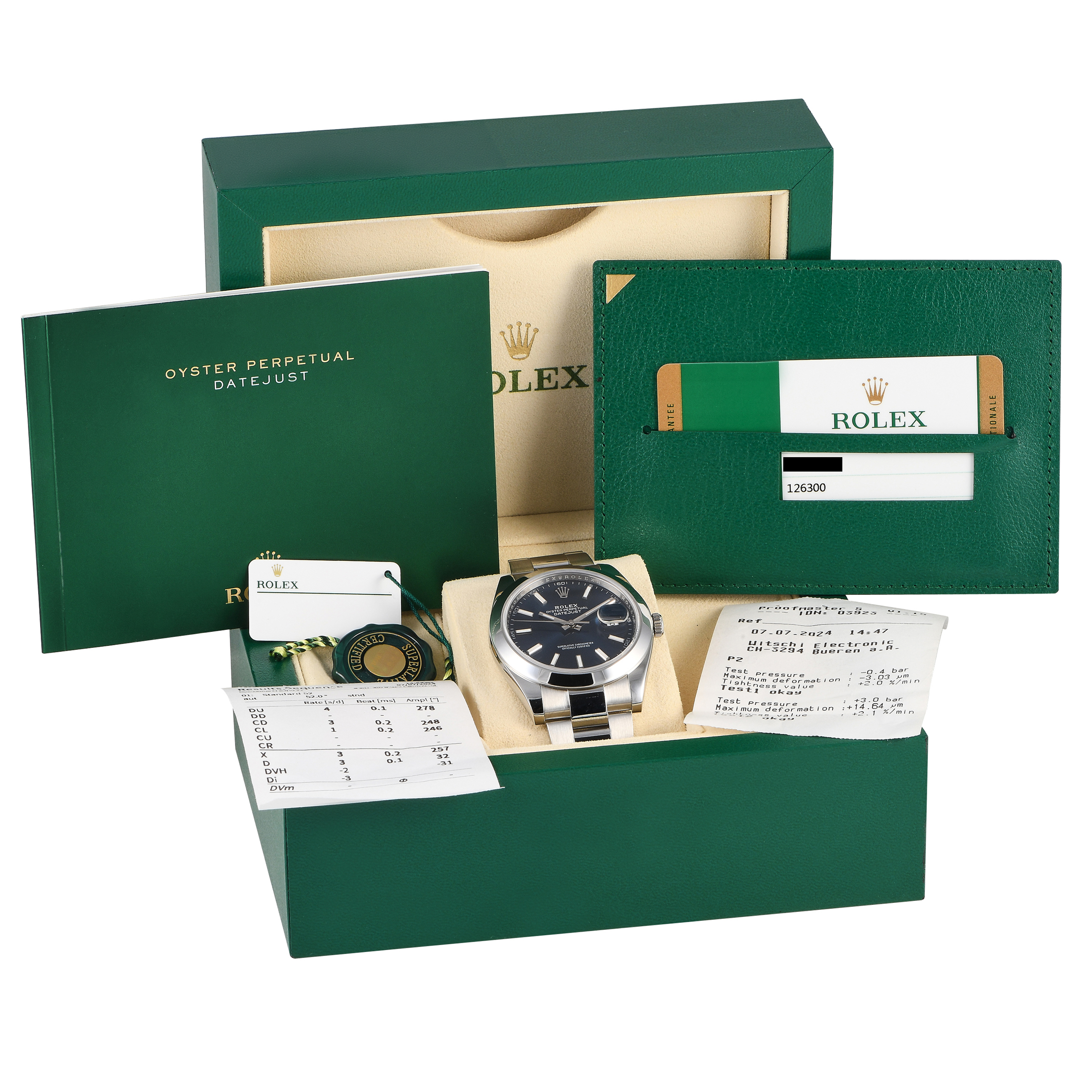 Rolex Datejust 41 Blue Dial Watch 126300