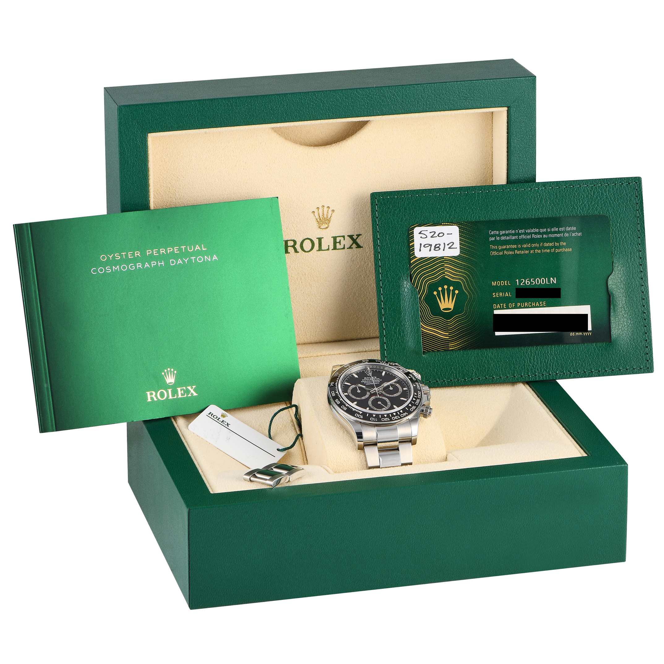 Rolex Daytona Black Dial Watch 126500LN-0002