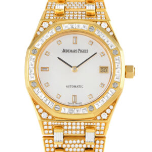 Audemars Piguet Royal Oak Diamond-Set 18K Yellow Gold Watch 14840BA