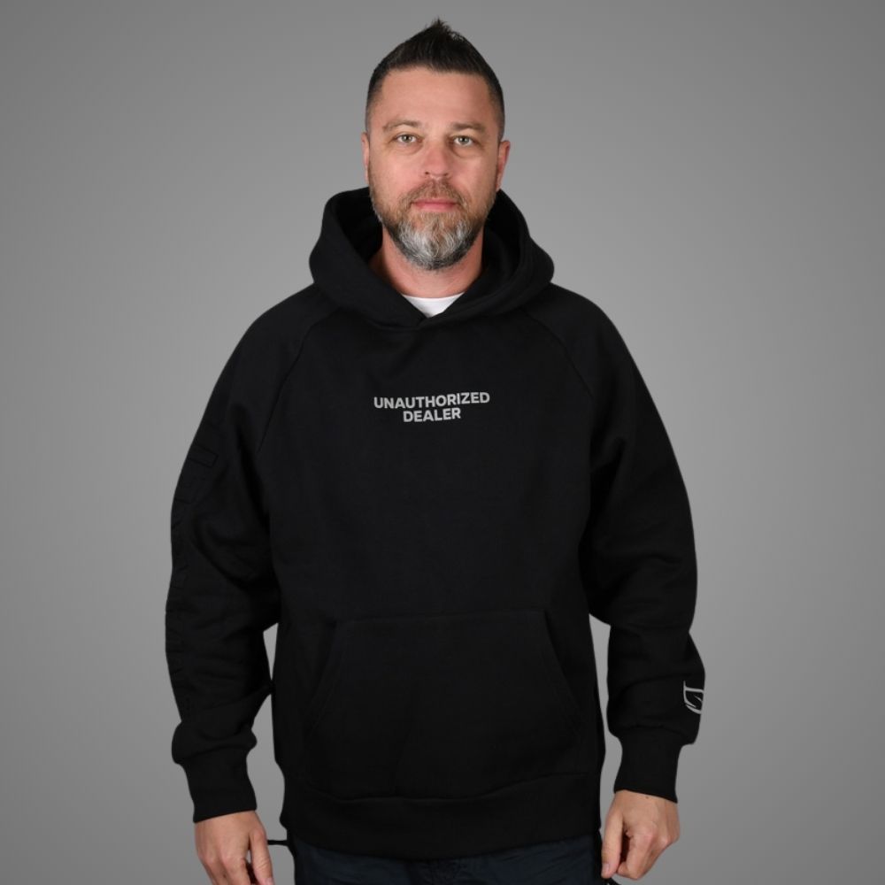 Luxury Bazaar Black "Unauthorized Dealer"® GREY MARKET Hoodie
