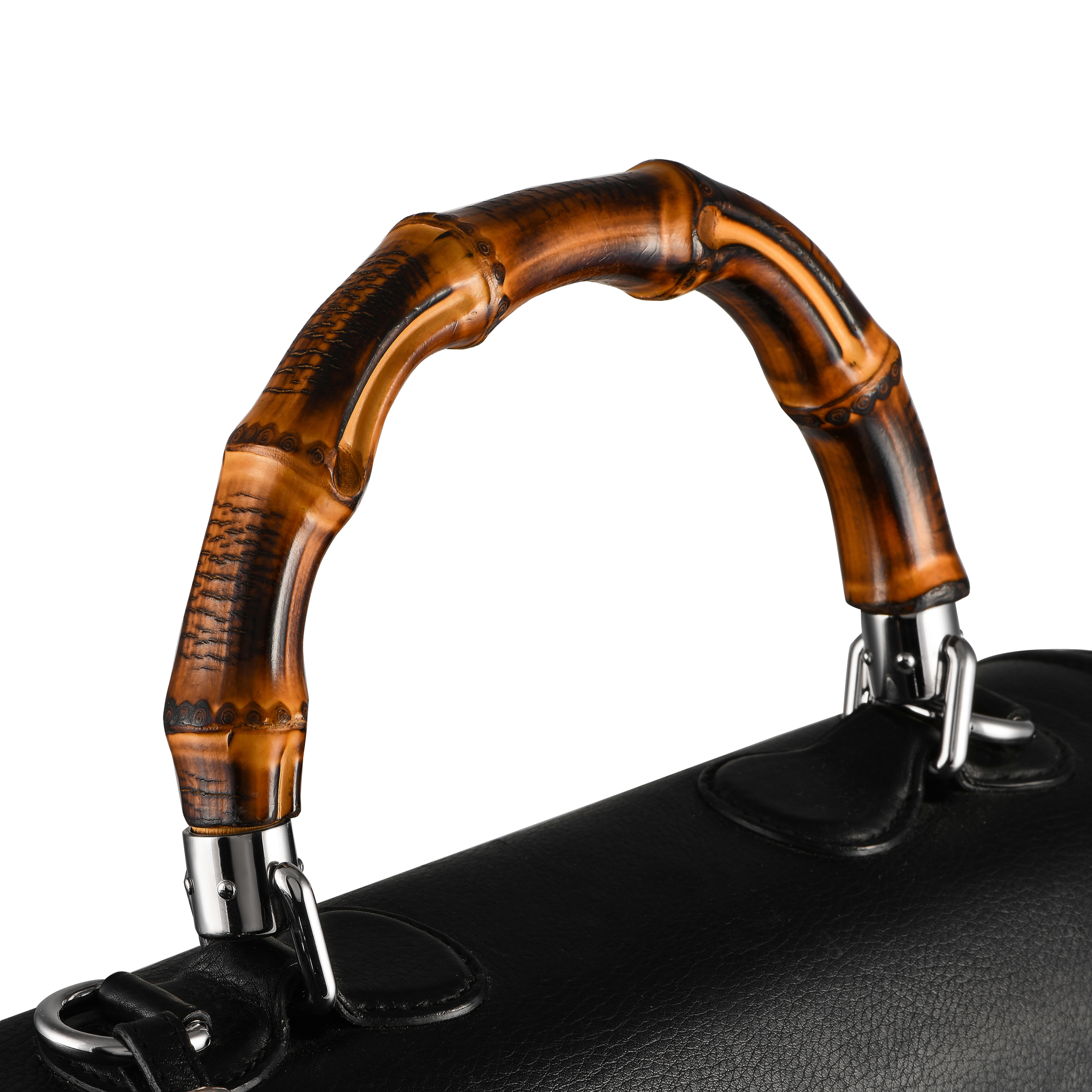 Gucci Bamboo Top Handle Tassel Leather Bag