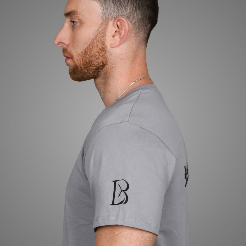 Luxury Bazaar Gray "Unauthorized Dealer"® Crewneck T-Shirt