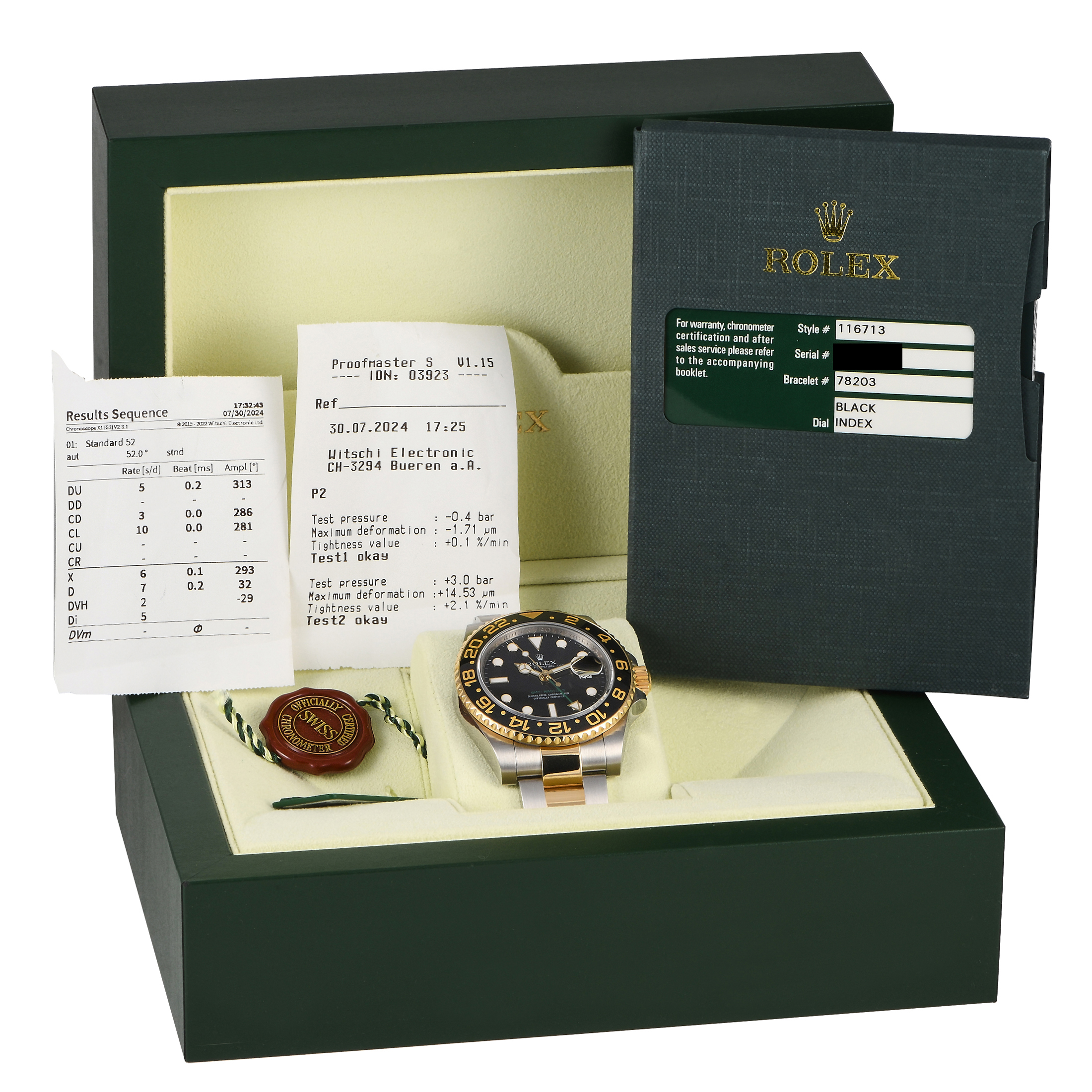 Rolex GMT-Master II Watch 116713LN