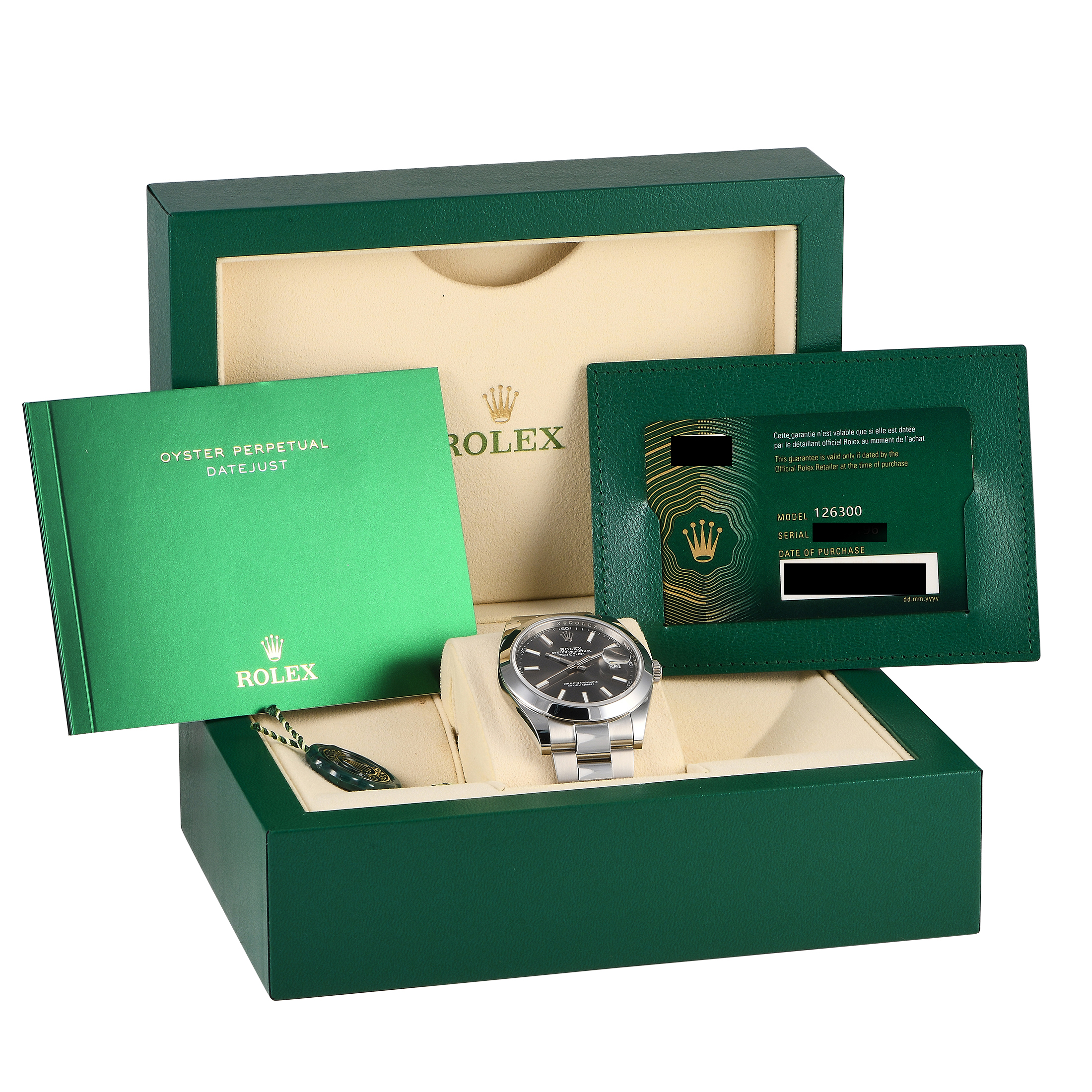 Rolex Datejust 41 Slate Dial Watch 126300