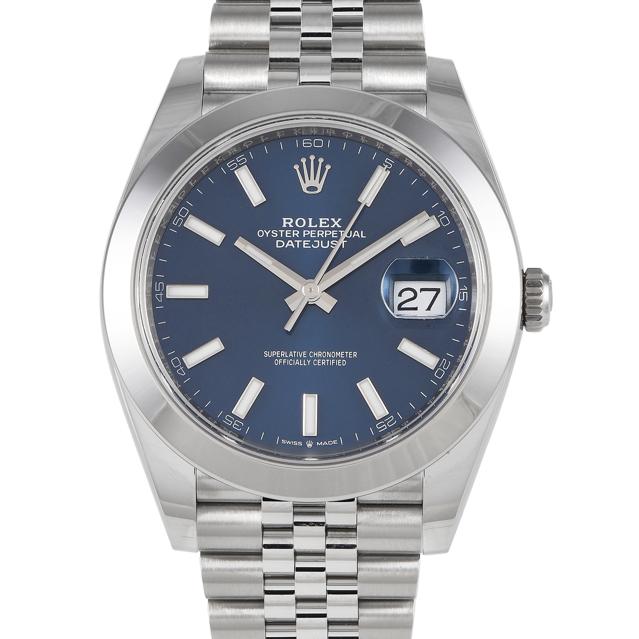 Rolex Datejust 41 Bright Blue Dial Watch 126300