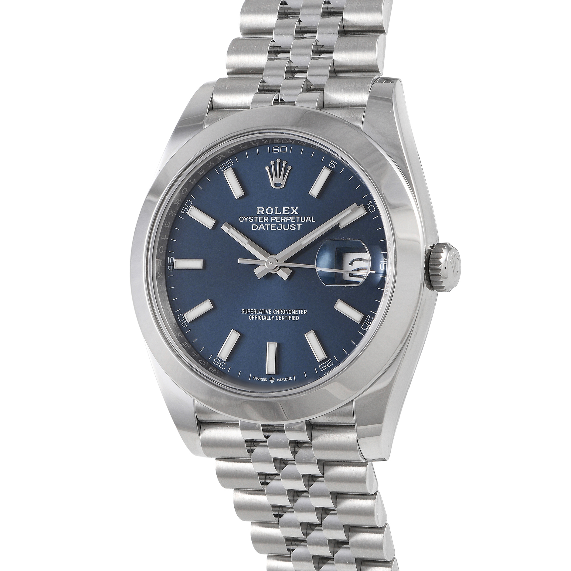 Rolex Datejust 41 Bright Blue Dial Watch 126300