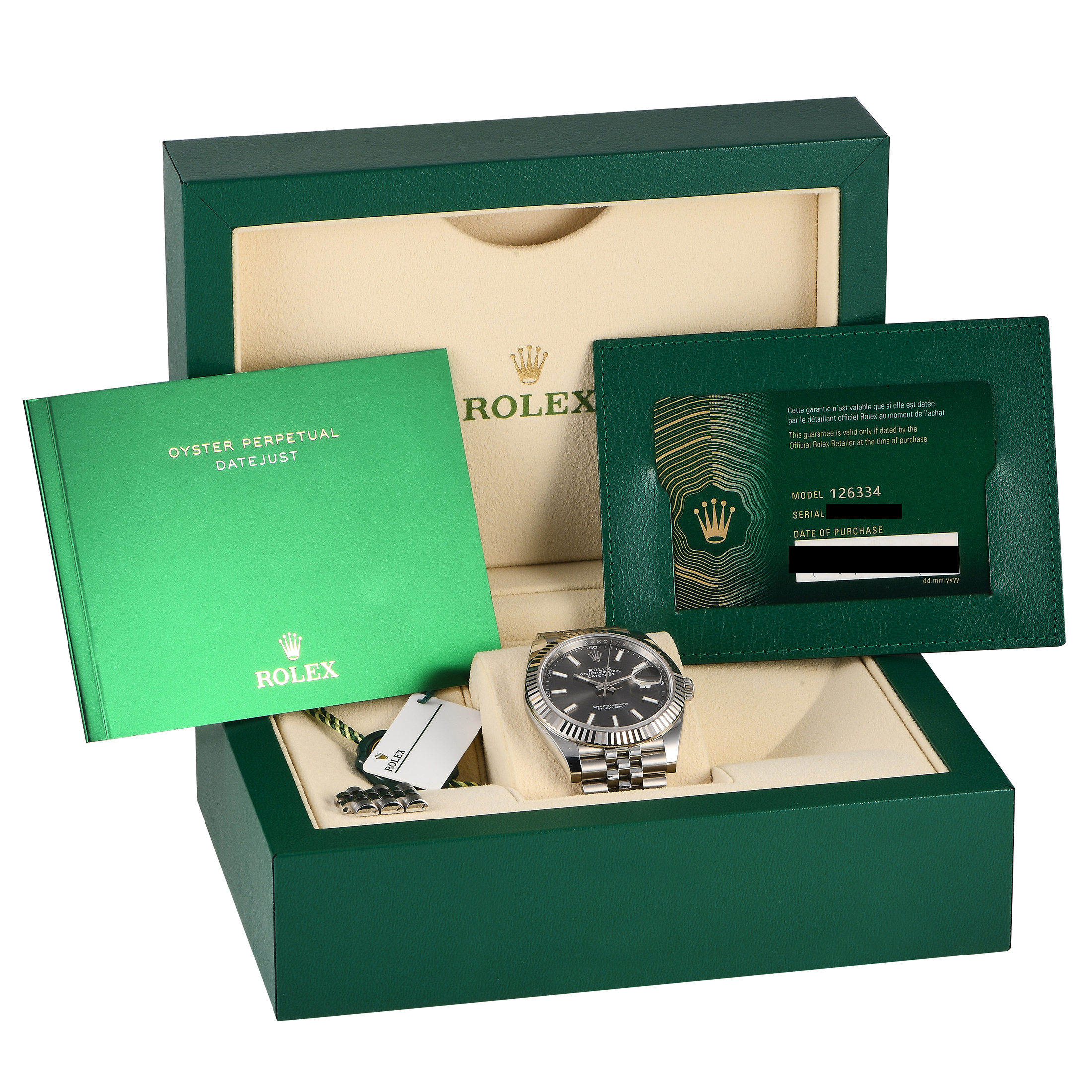 Rolex Datejust 41 Slate Dial Watch 126334