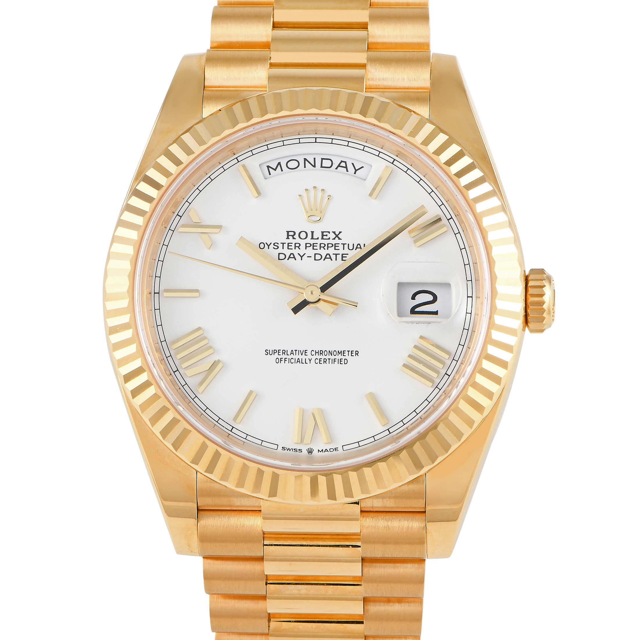 Rolex Day-Date 40 18K Yellow Gold Watch 228238