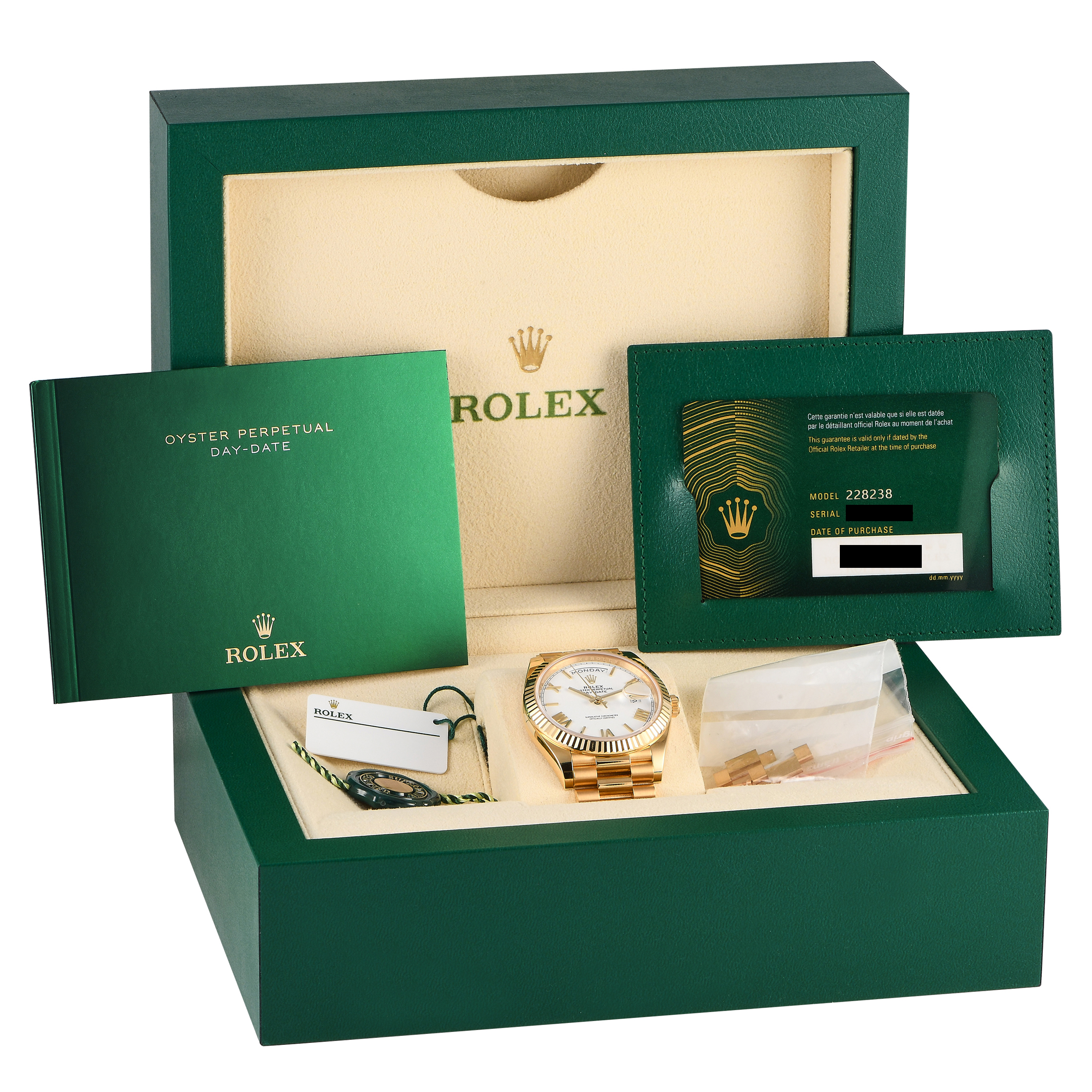 Rolex Day-Date 40 18K Yellow Gold Watch 228238