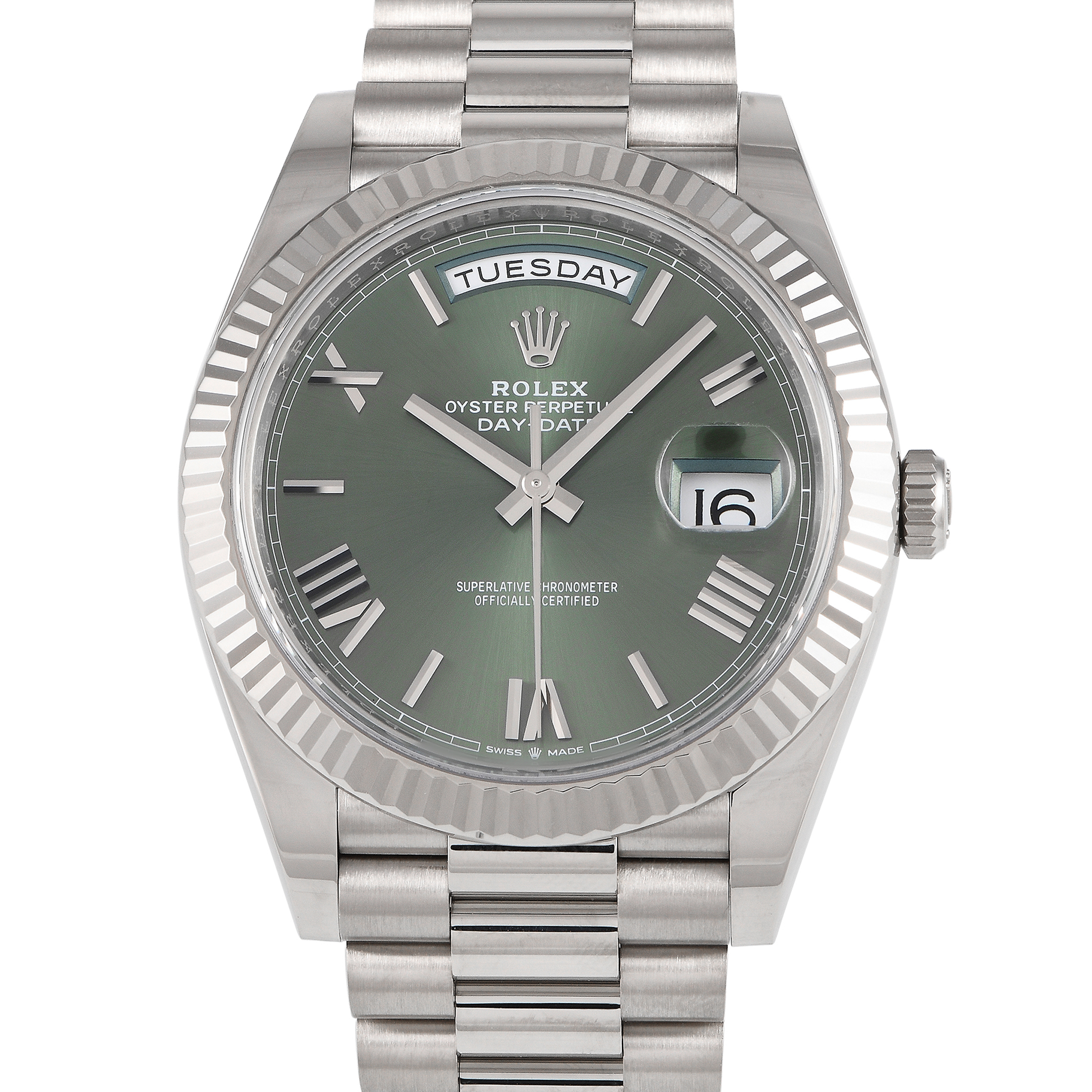 Rolex Day-Date 40 Olive Green Dial Watch 228239