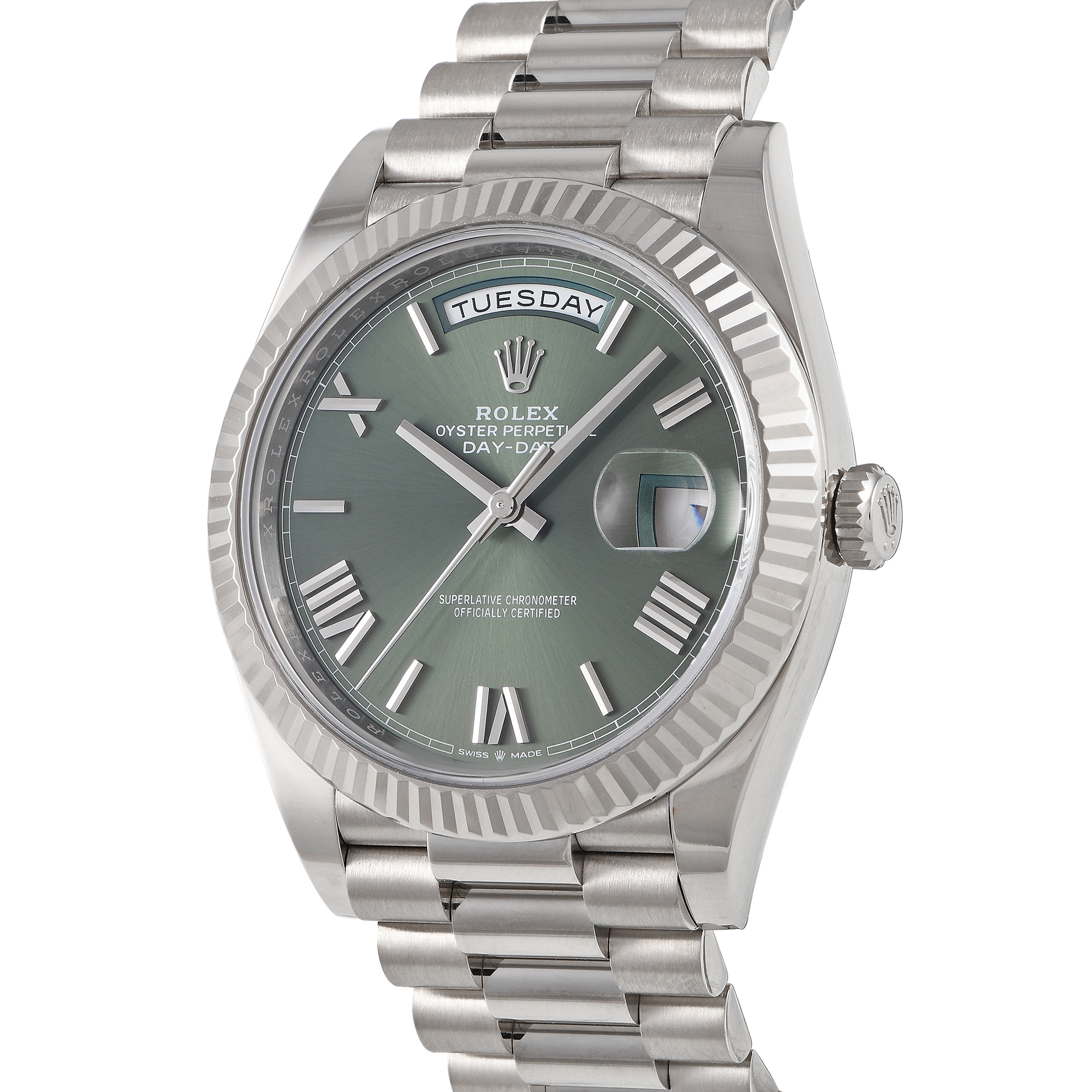 Rolex Day-Date 40 Olive Green Dial Watch 228239