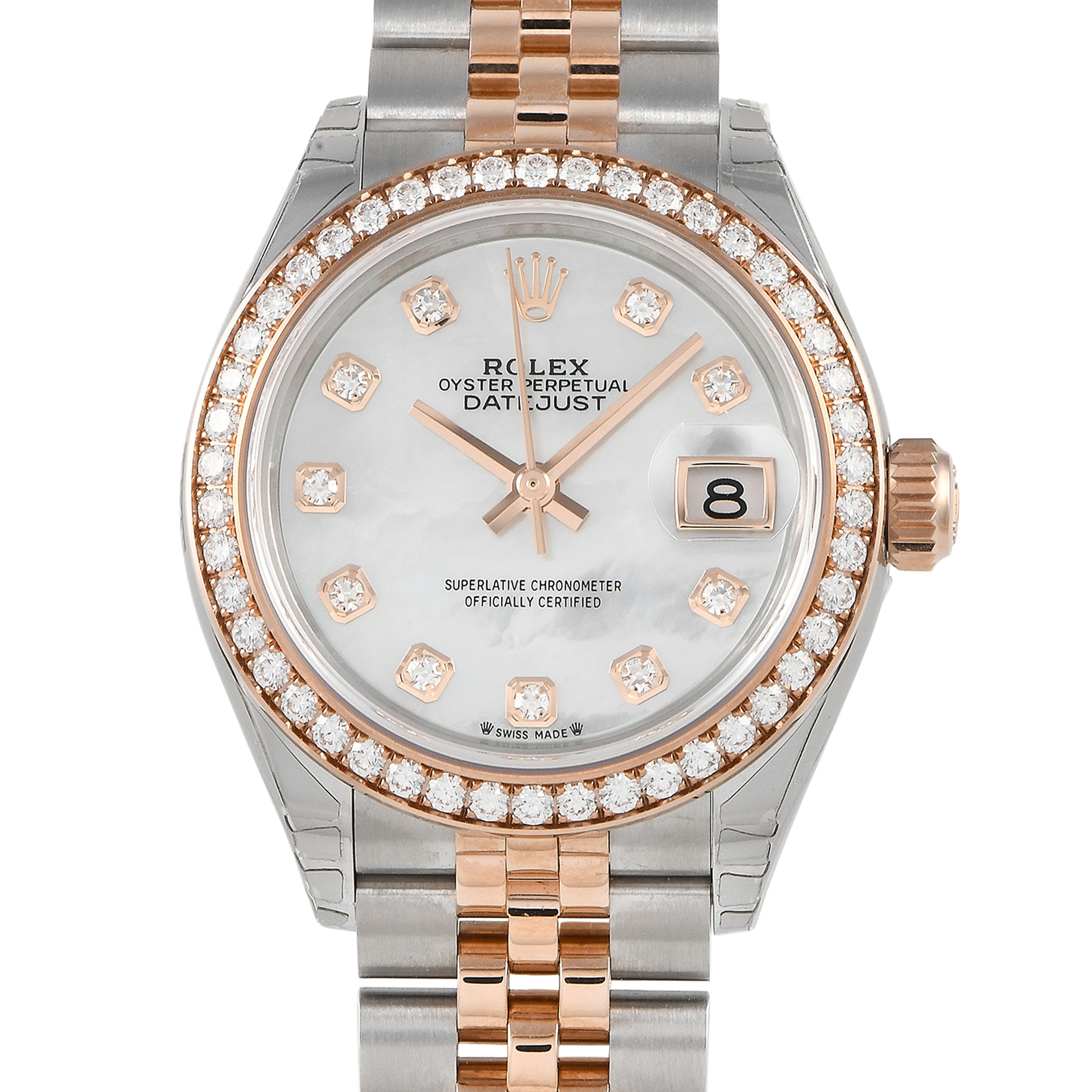 Rolex Lady-Datejust Mother-of-Pearl Diamond Dial Watch 279381RBR