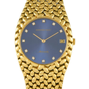 Audemars Piguet Cobra Blue Diamond Dial 18K Yellow Gold Watch 5403