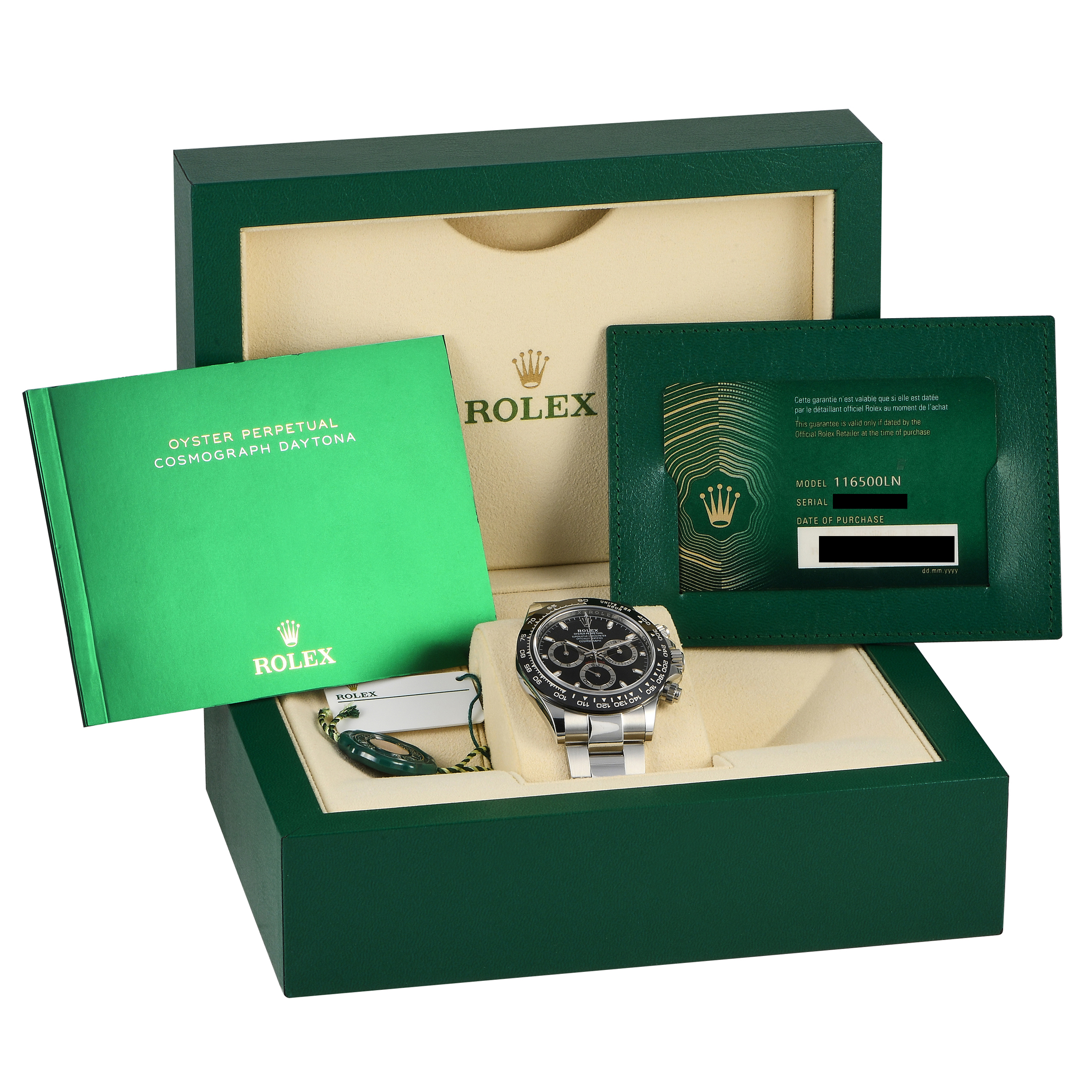 Rolex Daytona Black Dial Watch 116500LN