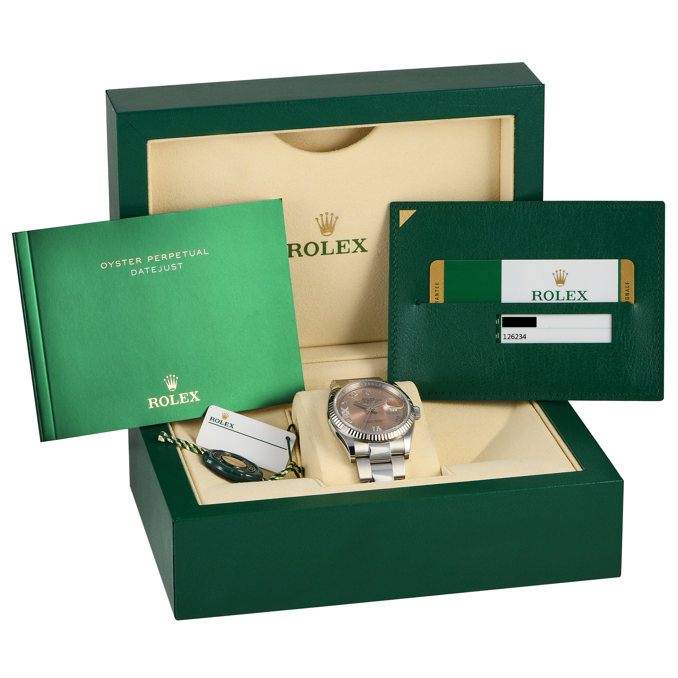 Rolex Datejust 36 Pink Diamond Dial Watch 126234