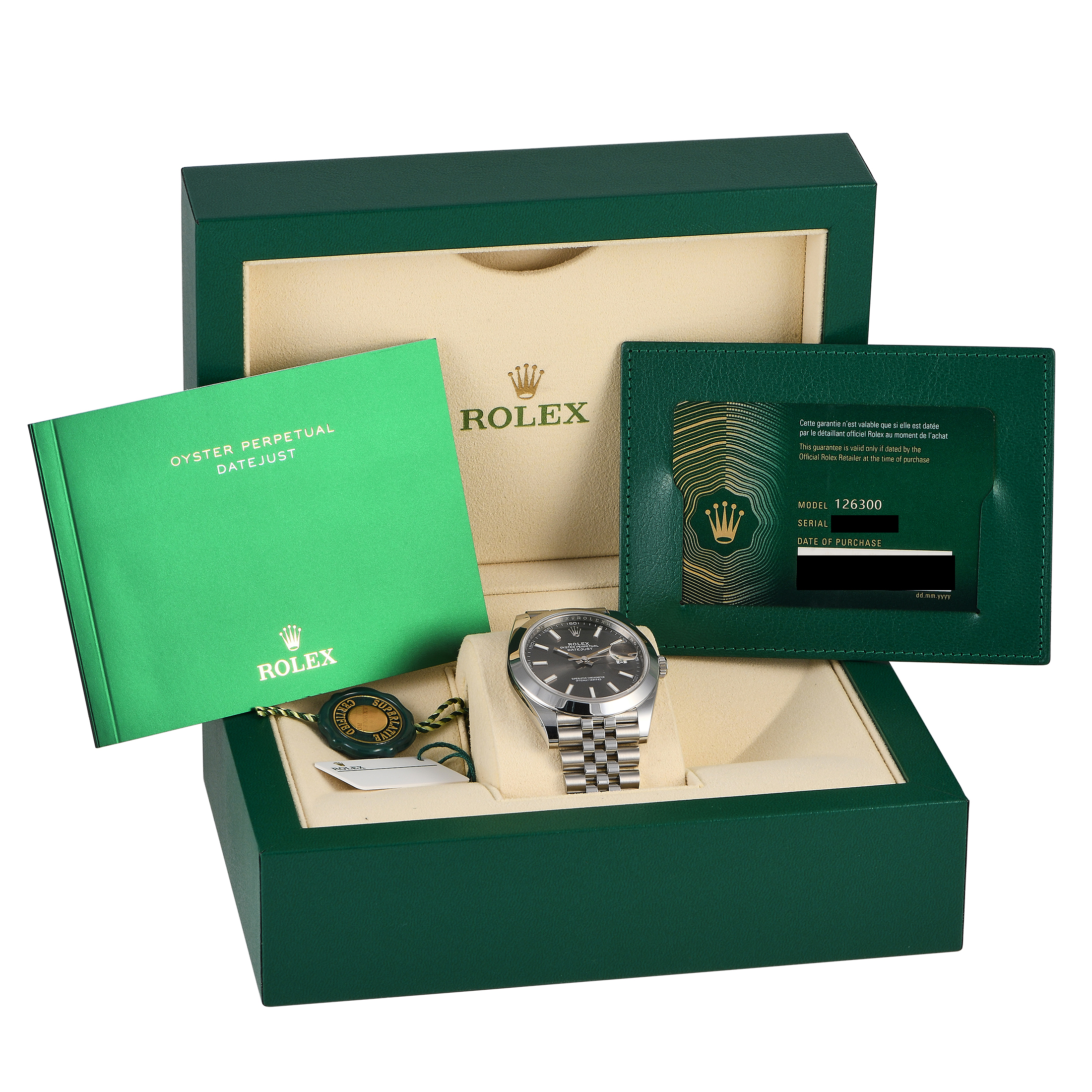 Rolex Datejust 41 Slate Dial Watch 126300