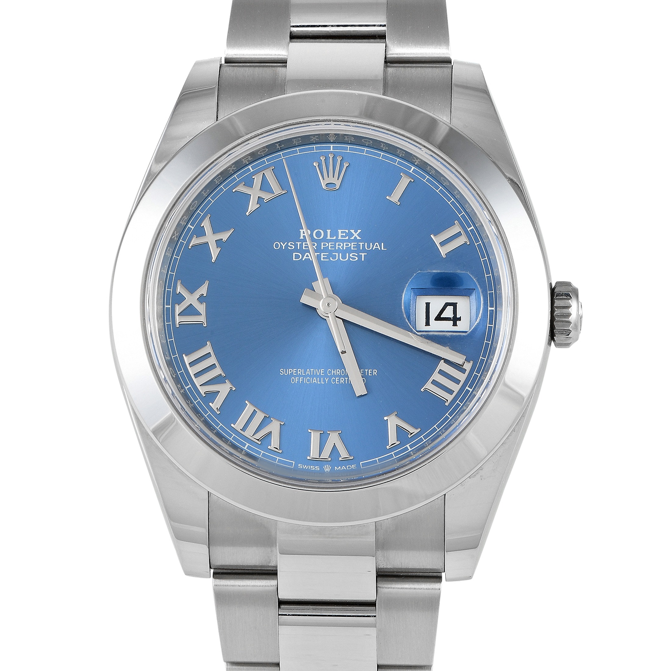 Rolex Datejust 41 Blue Roman Dial Watch 126300-0017