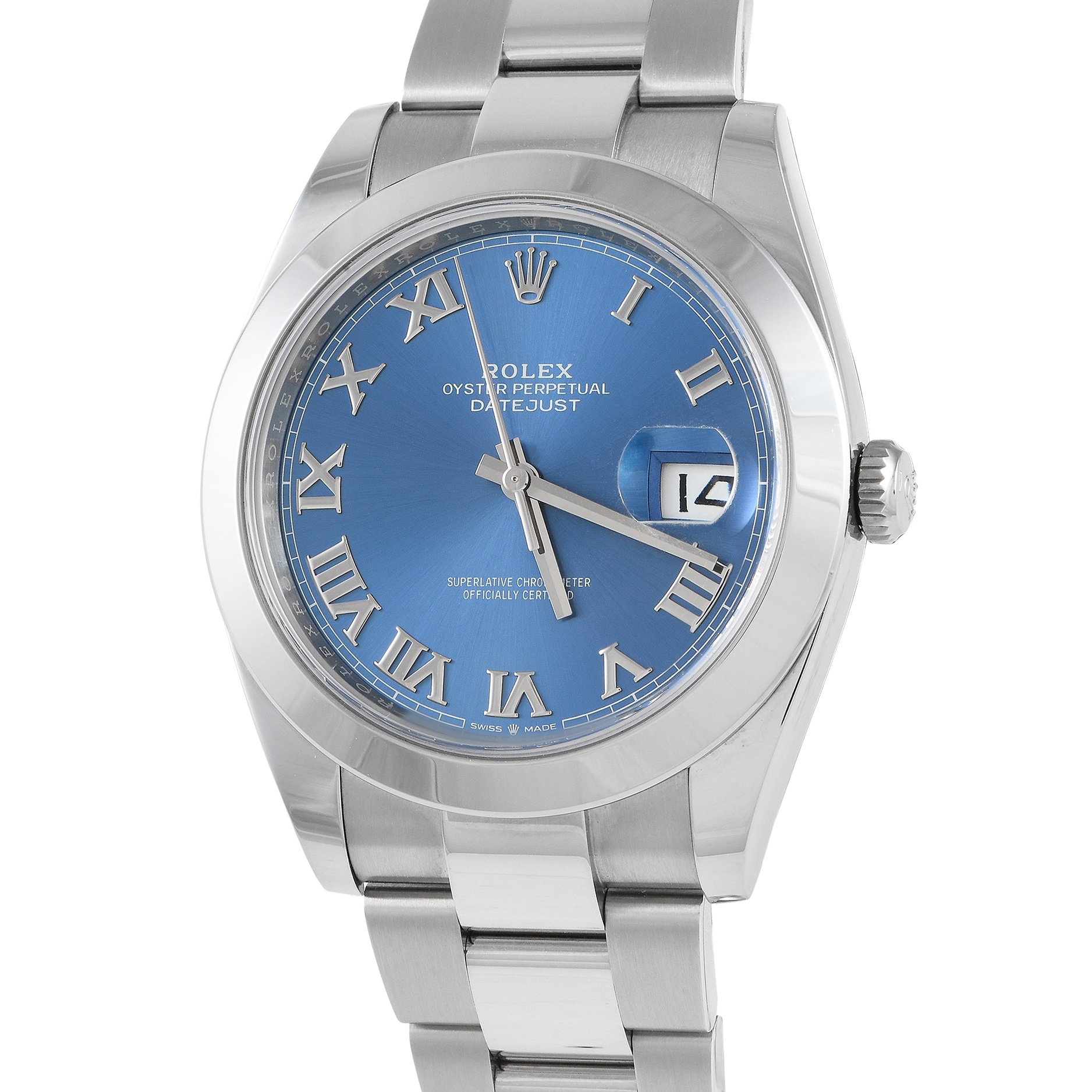 Rolex Datejust 41 Blue Roman Dial Watch 126300-0017