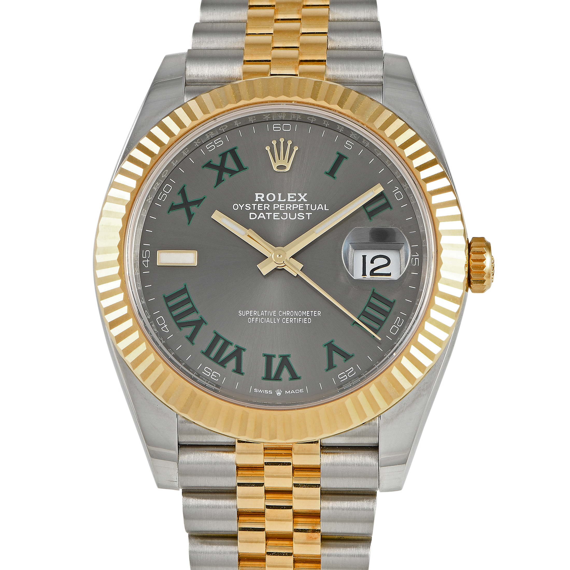 Rolex Datejust 41 Slate Roman Dial Watch 126333