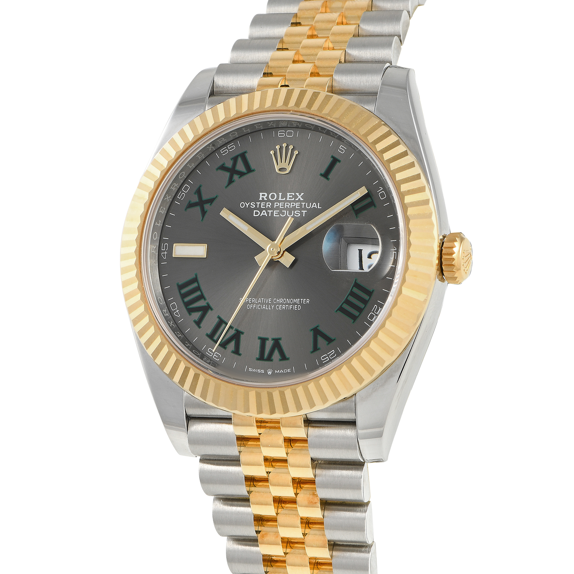 Rolex Datejust 41 Slate Roman Dial Watch 126333