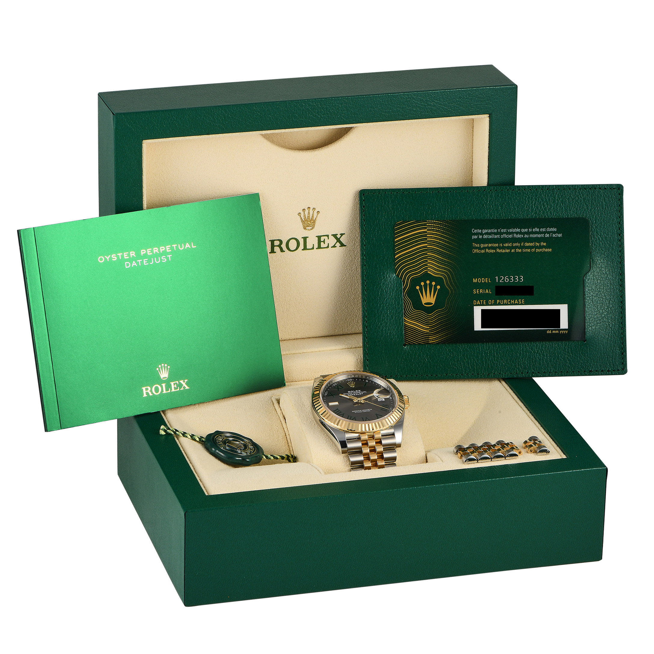Rolex Datejust 41 Slate Roman Dial Watch 126333