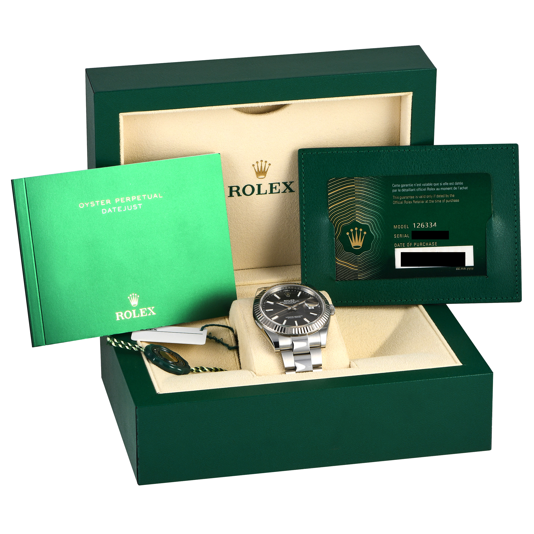Rolex Datejust 41 Slate Dial Watch 126334-0013