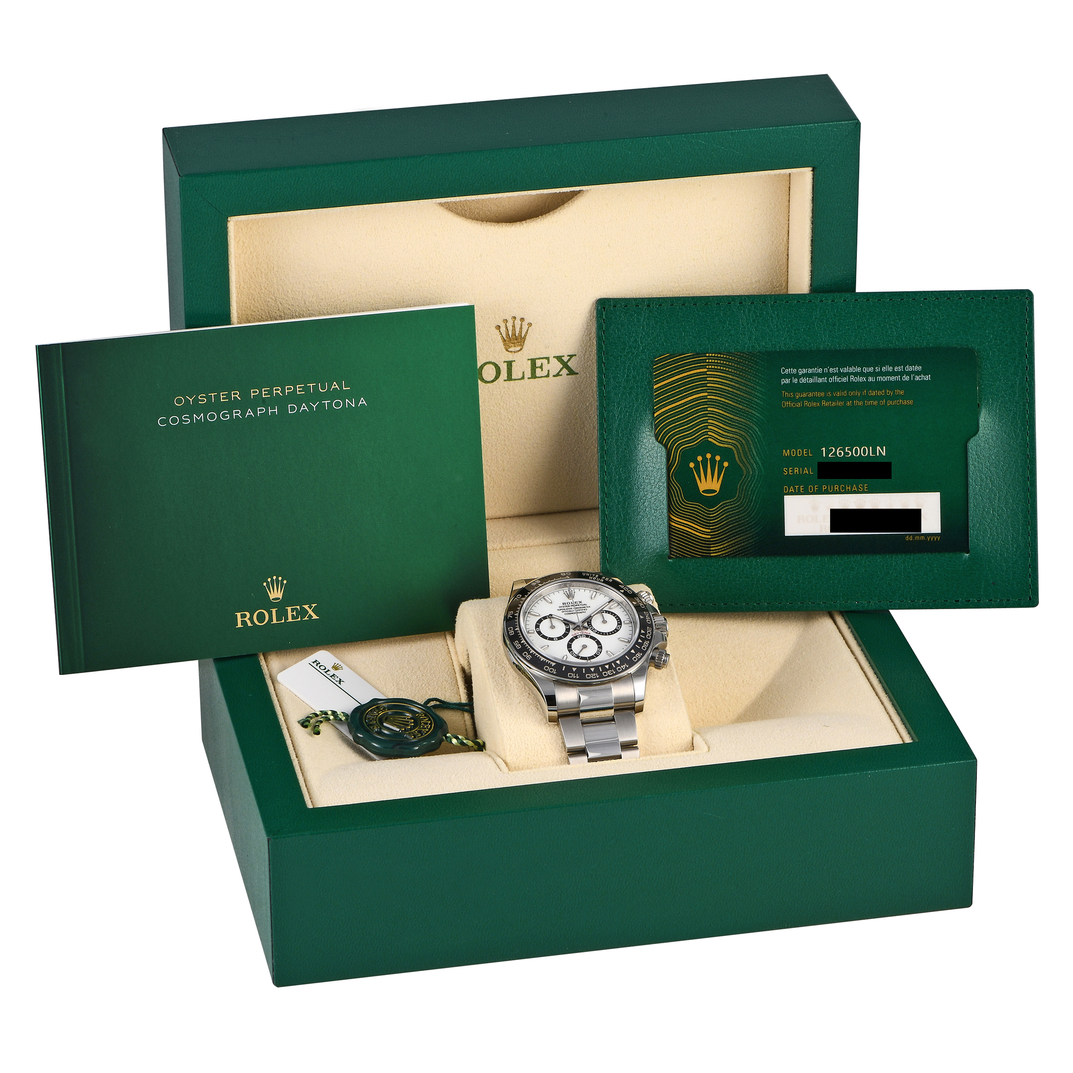 Rolex Daytona White Dial Watch 126500LN