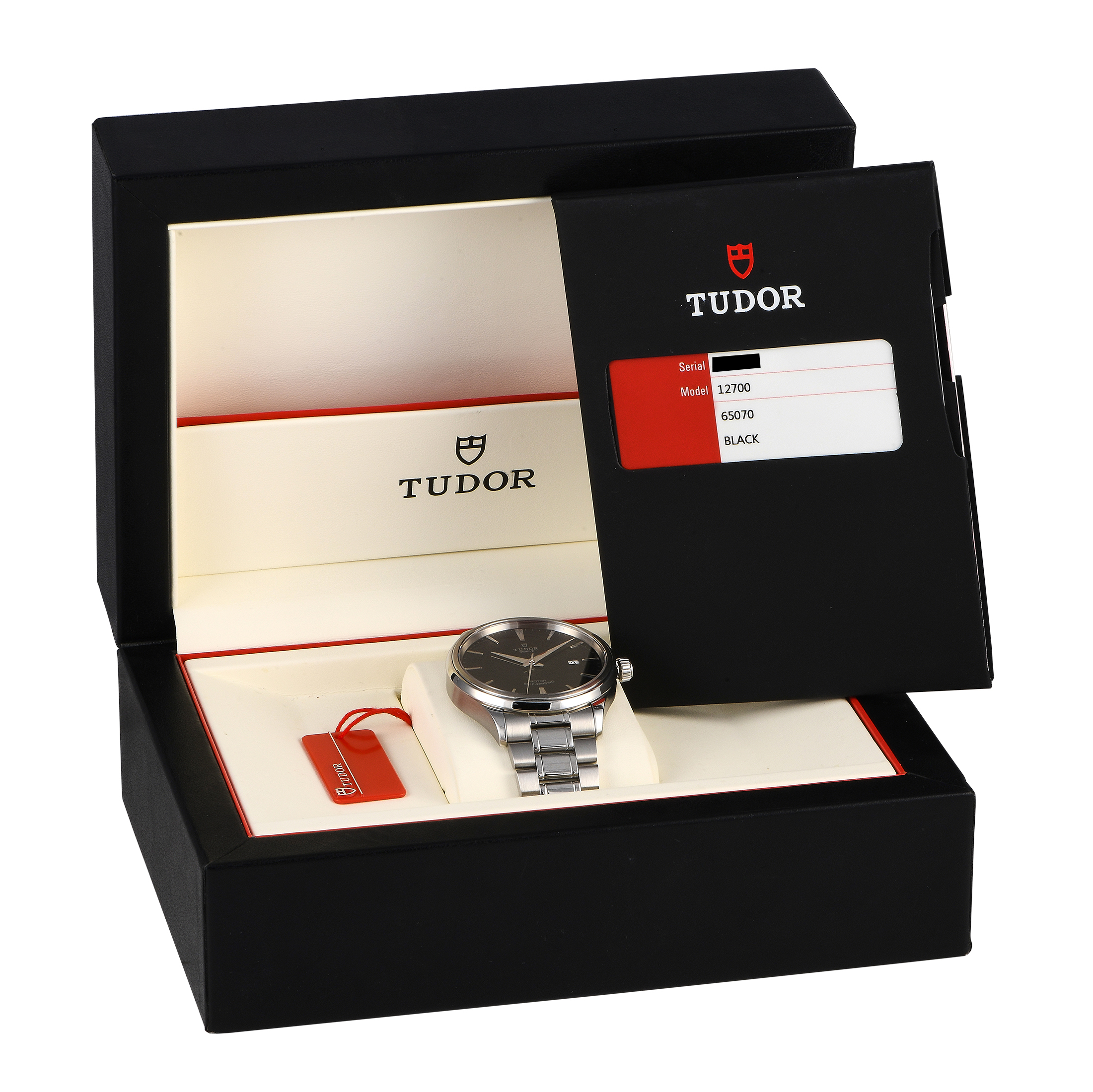 Tudor Style Black Dial Watch 12700