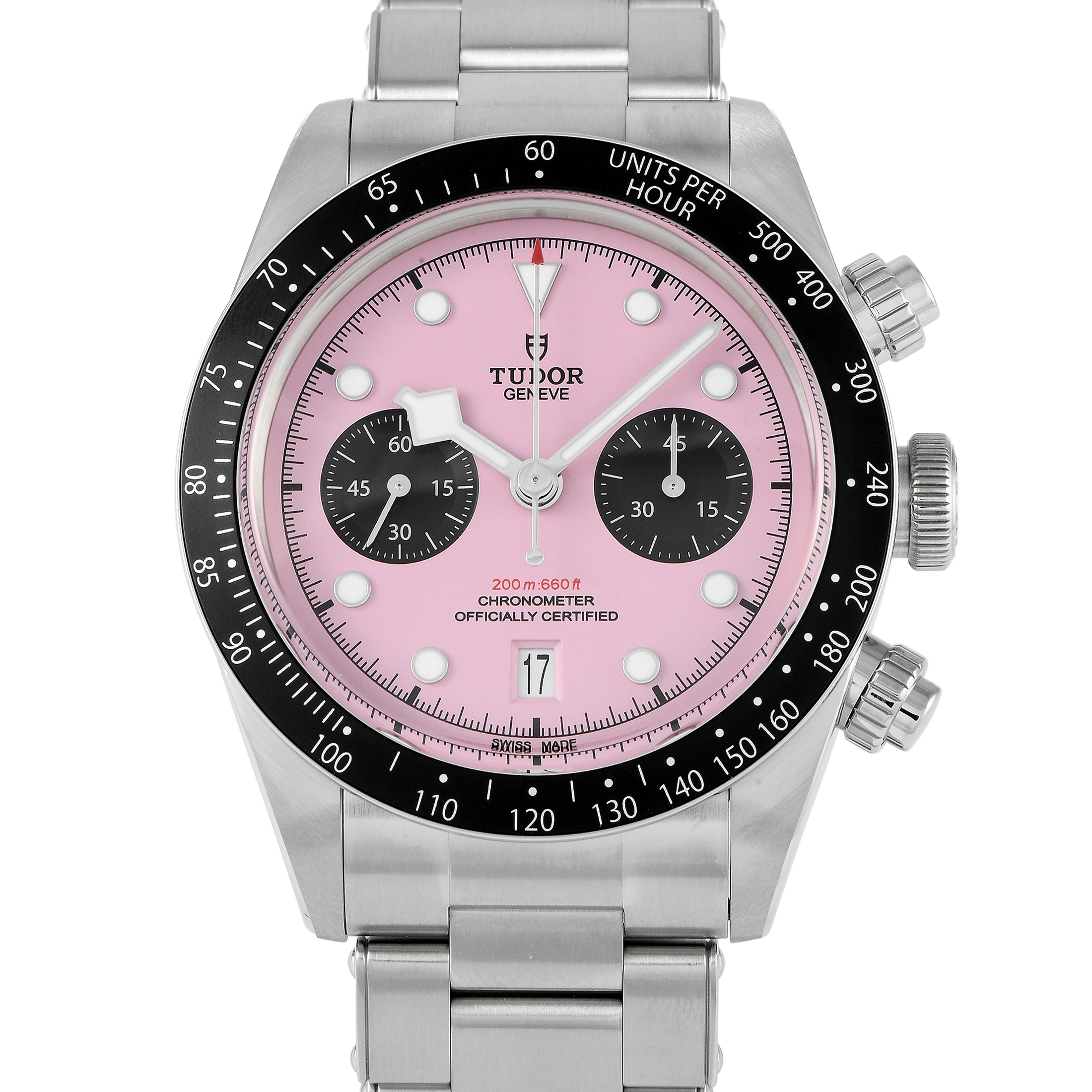 Tudor Black Bay Chrono Pink Dial Watch 79360N-0019