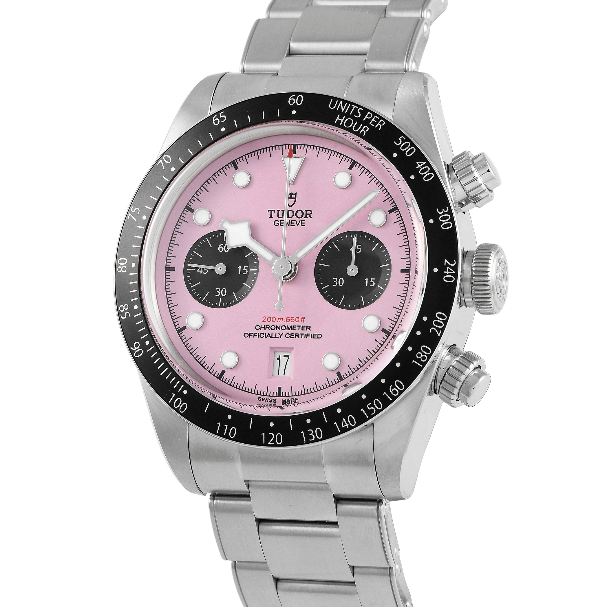 Tudor Black Bay Chrono Pink Dial Watch 79360N-0019