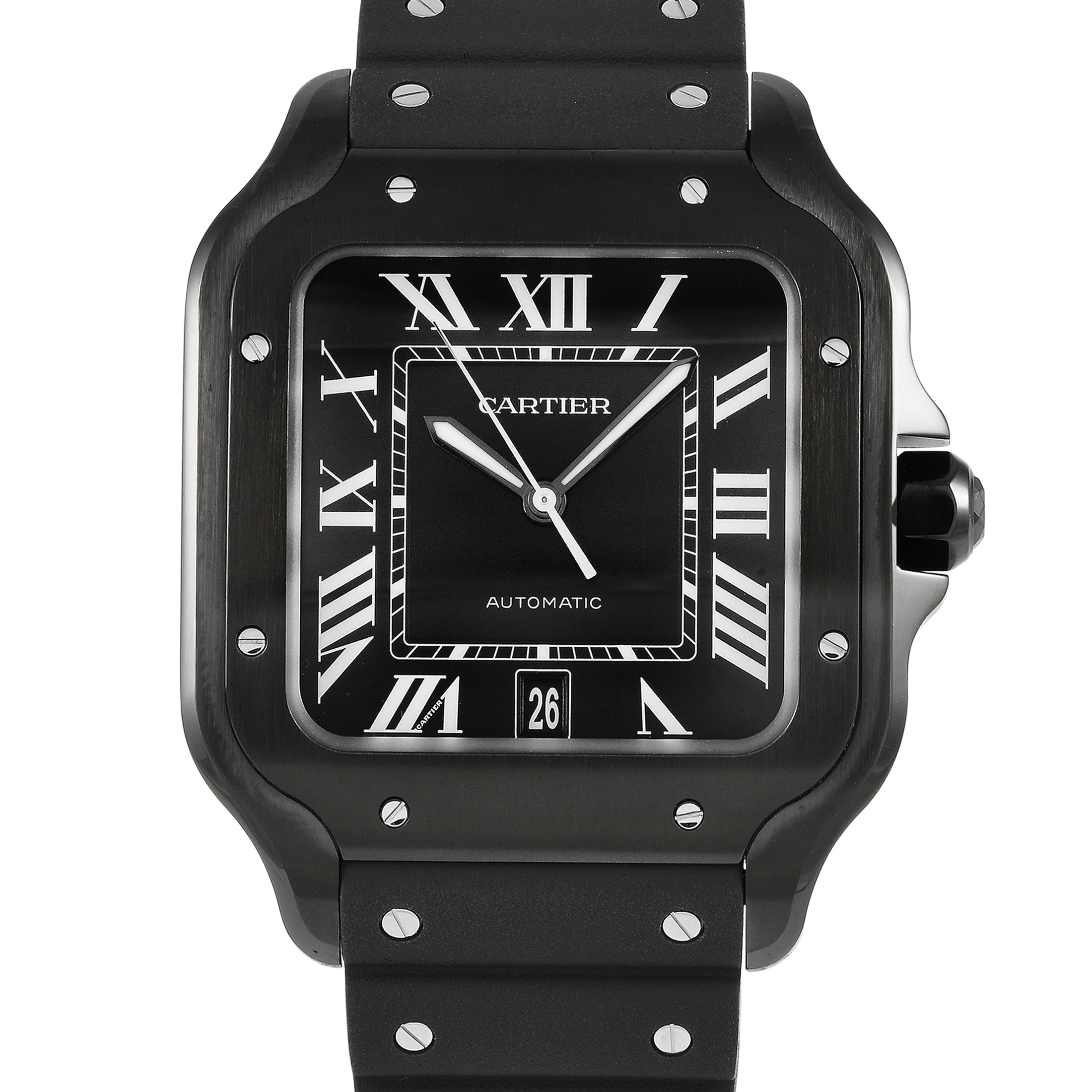 Cartier Santos de Cartier Black ADLC All Black Watch WSSA0039
