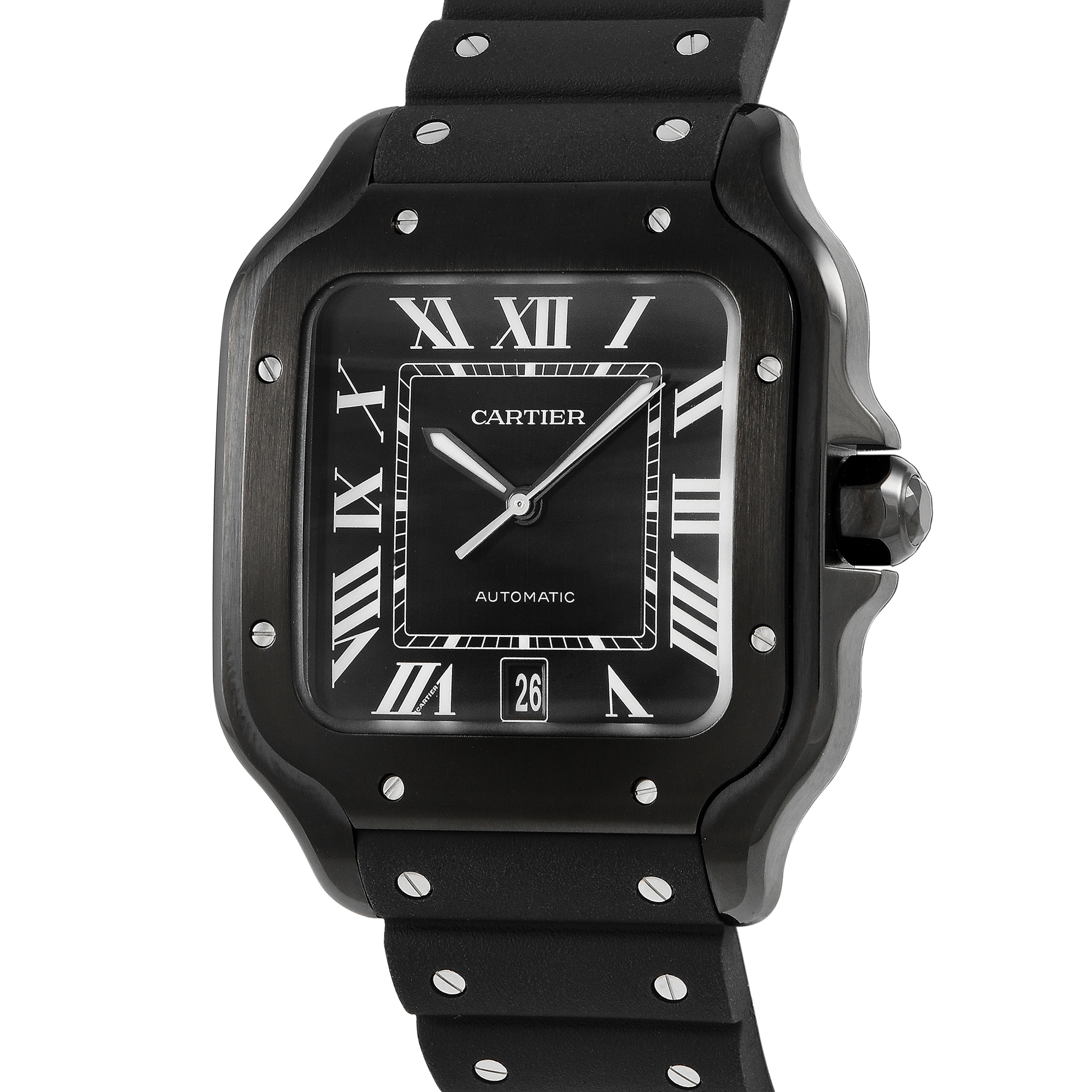 Cartier Santos de Cartier Black ADLC All Black Watch WSSA0039