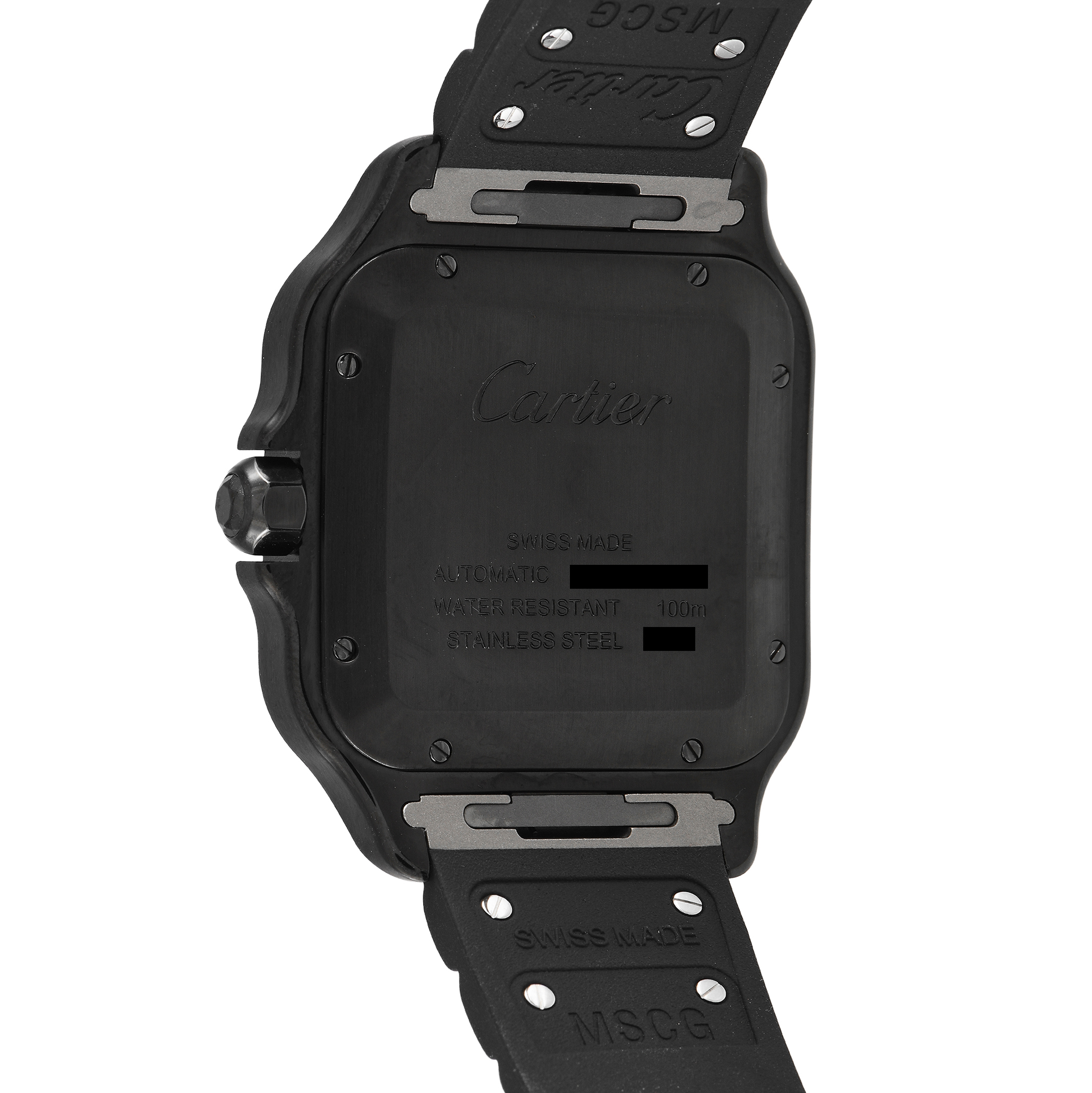 Cartier Santos de Cartier Black ADLC All Black Watch WSSA0039