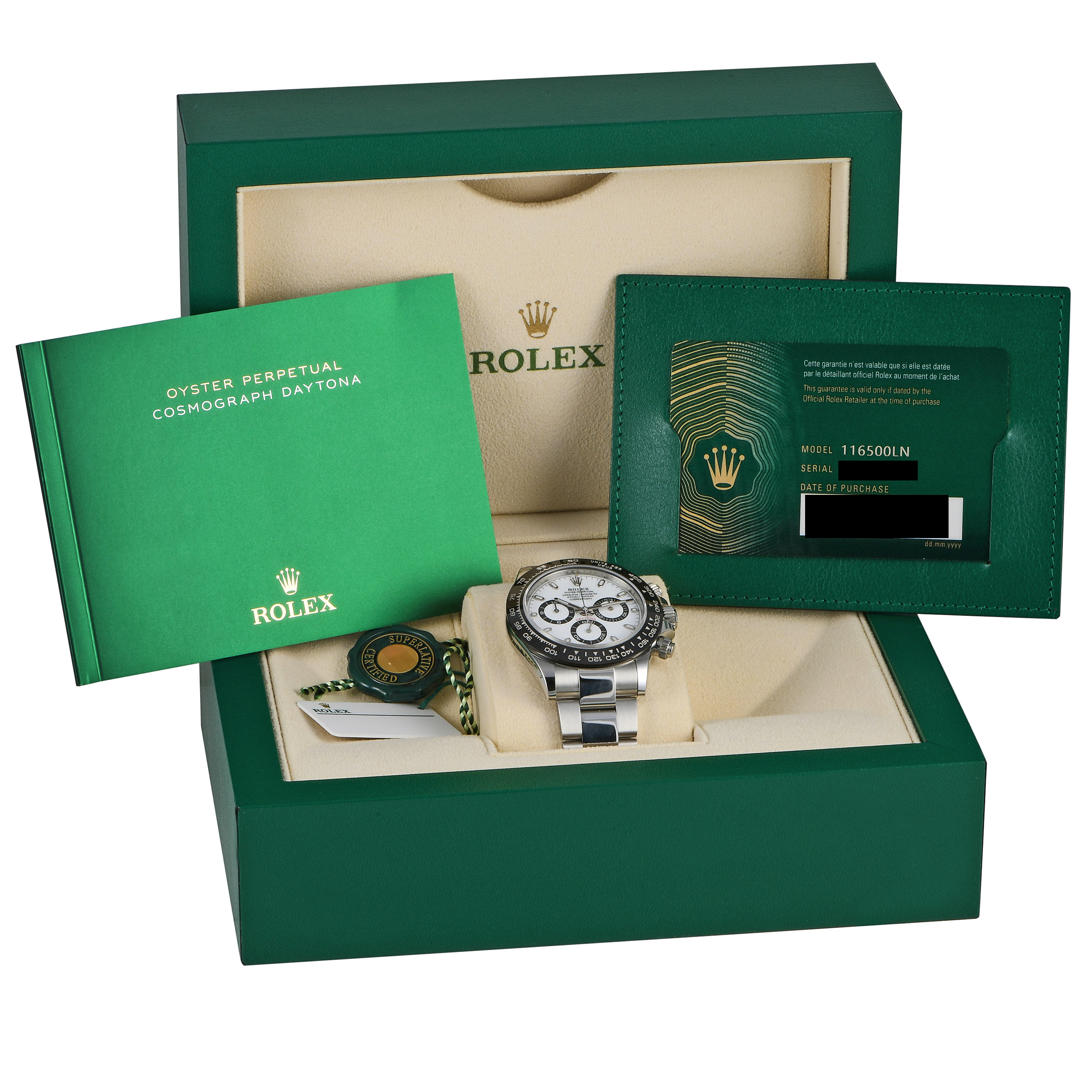 Rolex Daytona White Dial "Panda" Watch 116500LN