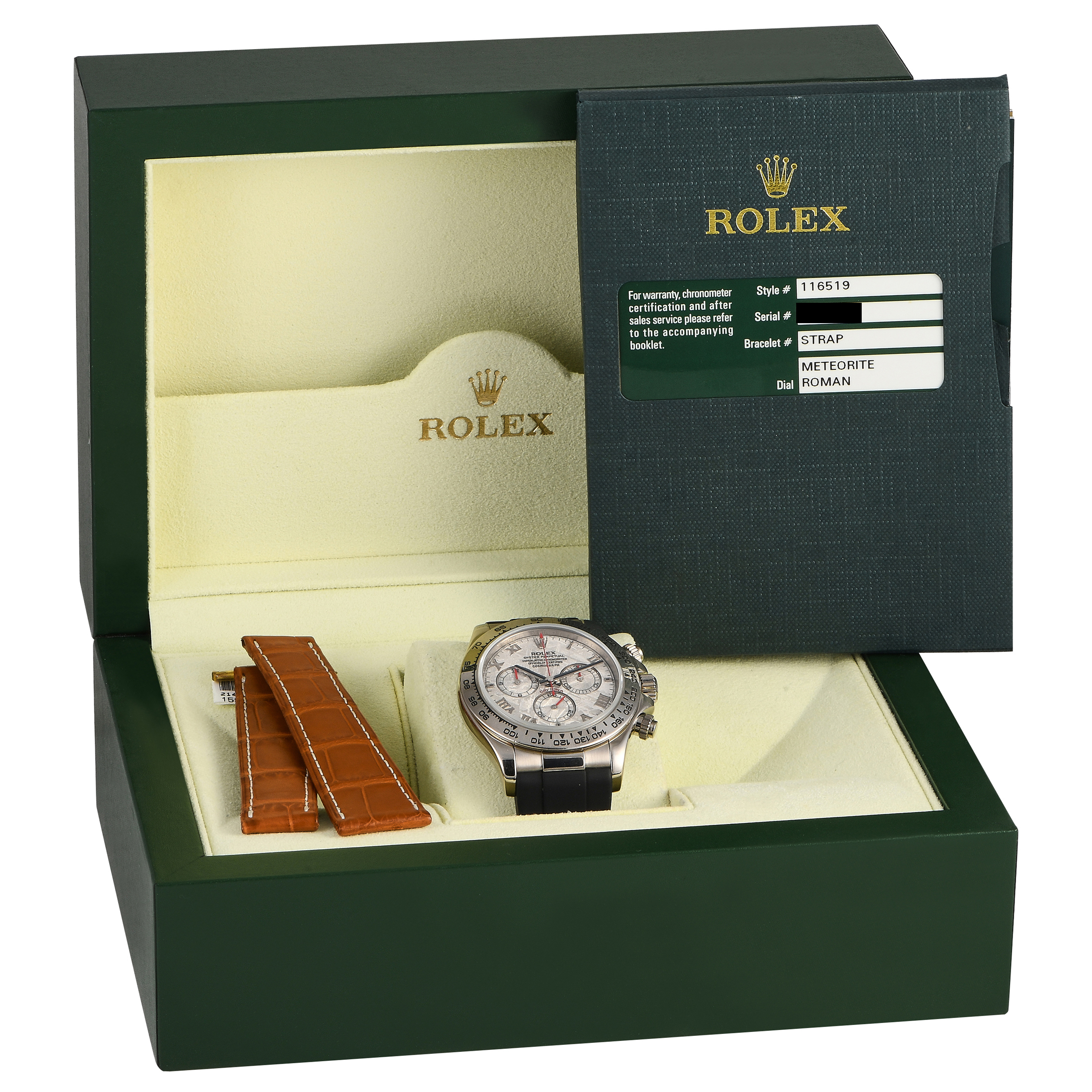 Rolex Daytona Meteorite Dial White Gold Watch 116519