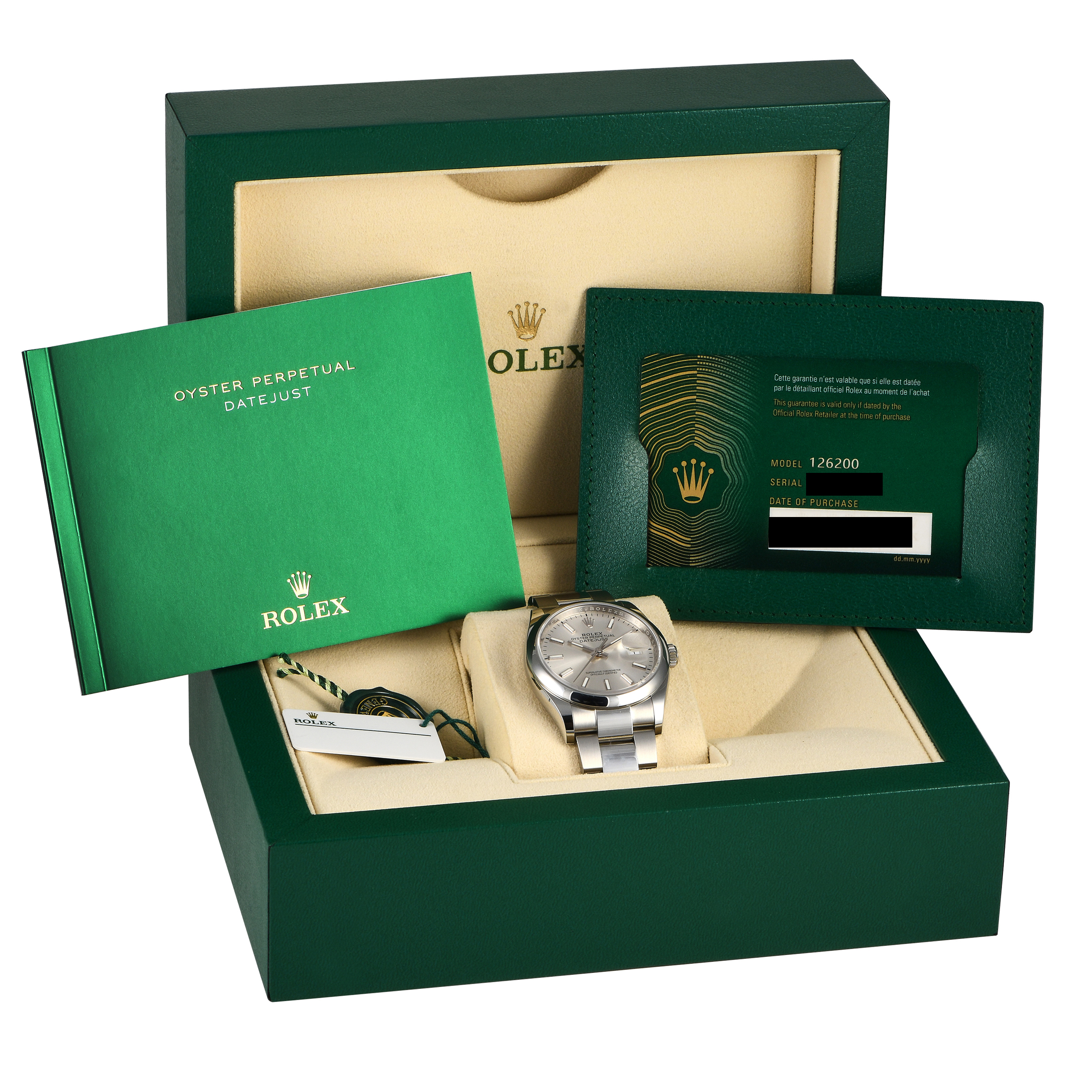 Rolex Datejust 36 Silver Dial Watch 126200