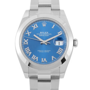 Rolex Datejust 41 Blue Roman Dial Watch 126300