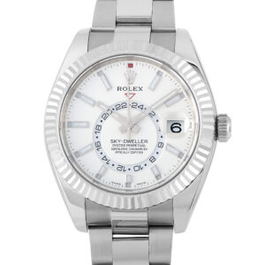 Rolex Sky-Dweller White Stick Dial Watch 326939