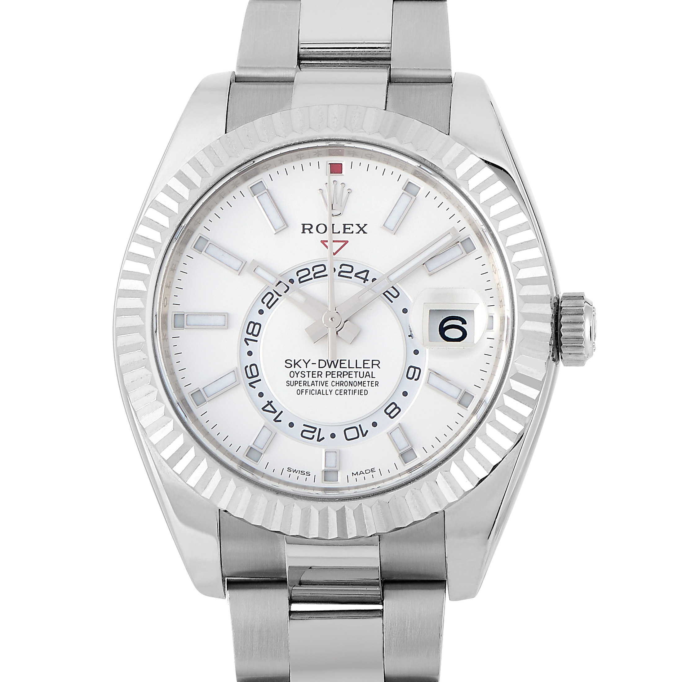 Rolex Sky-Dweller White Stick Dial Watch 326939