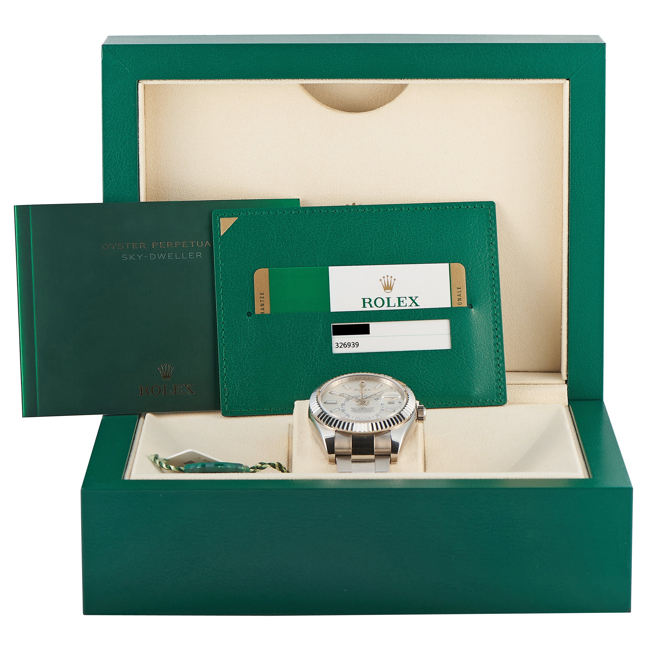 Rolex Sky-Dweller White Stick Dial Watch 326939