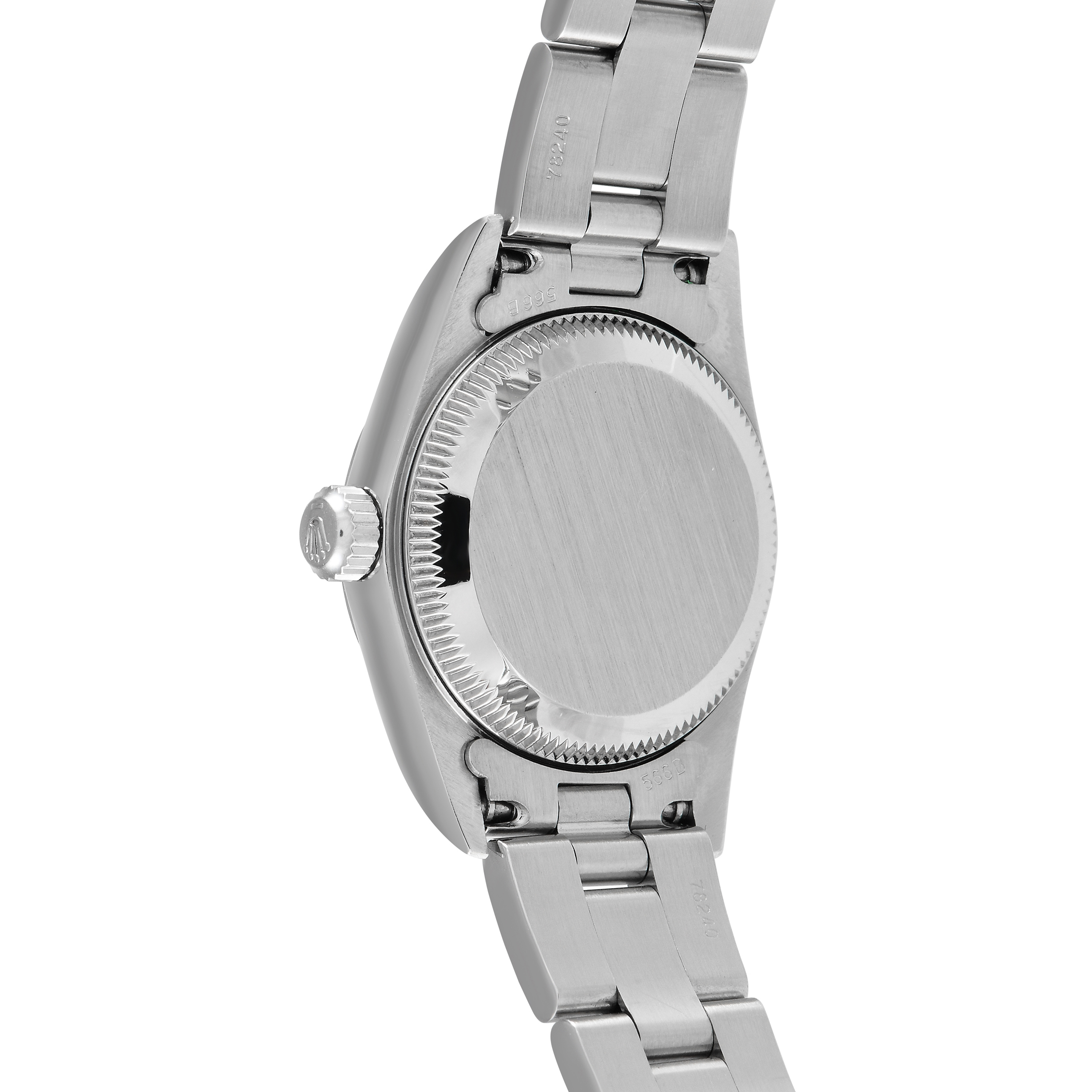 Rolex Oyster Perpetual Black Dial Ladies Watch 76080