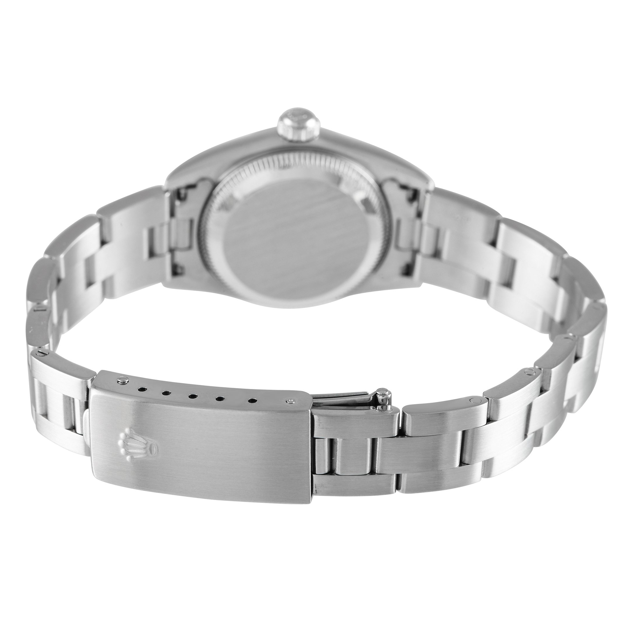 Rolex Oyster Perpetual Black Dial Ladies Watch 76080