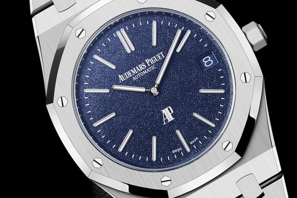 Hot white gold Audemars Piguet watch: 16202BC with "Tuscan dial."